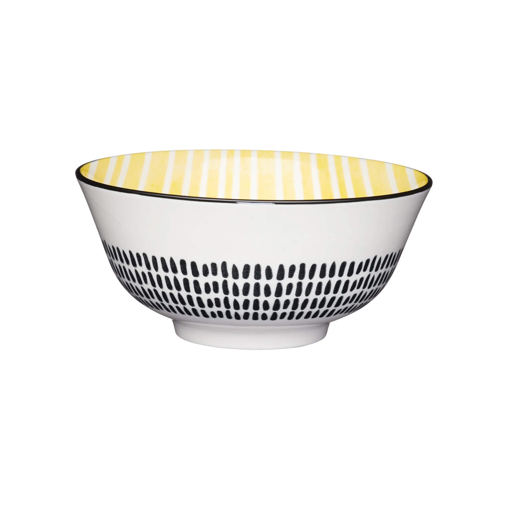 Mikasa Yellow Stripe Bowl - Mikasa Yellow Stripe Bowl 15.7CM - Image 3