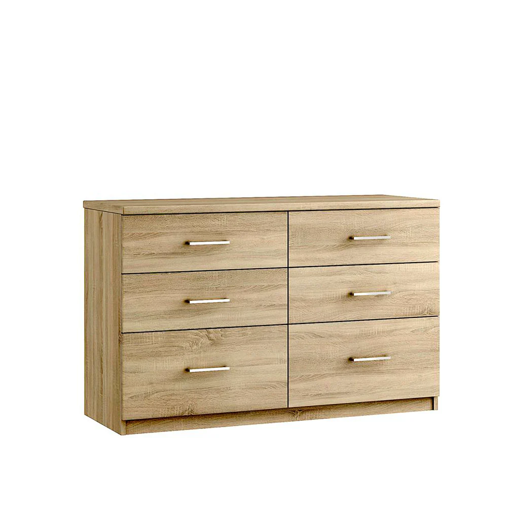 Modena 6 Drawer Twin Cabinet - 6 Drawer Twin Chest