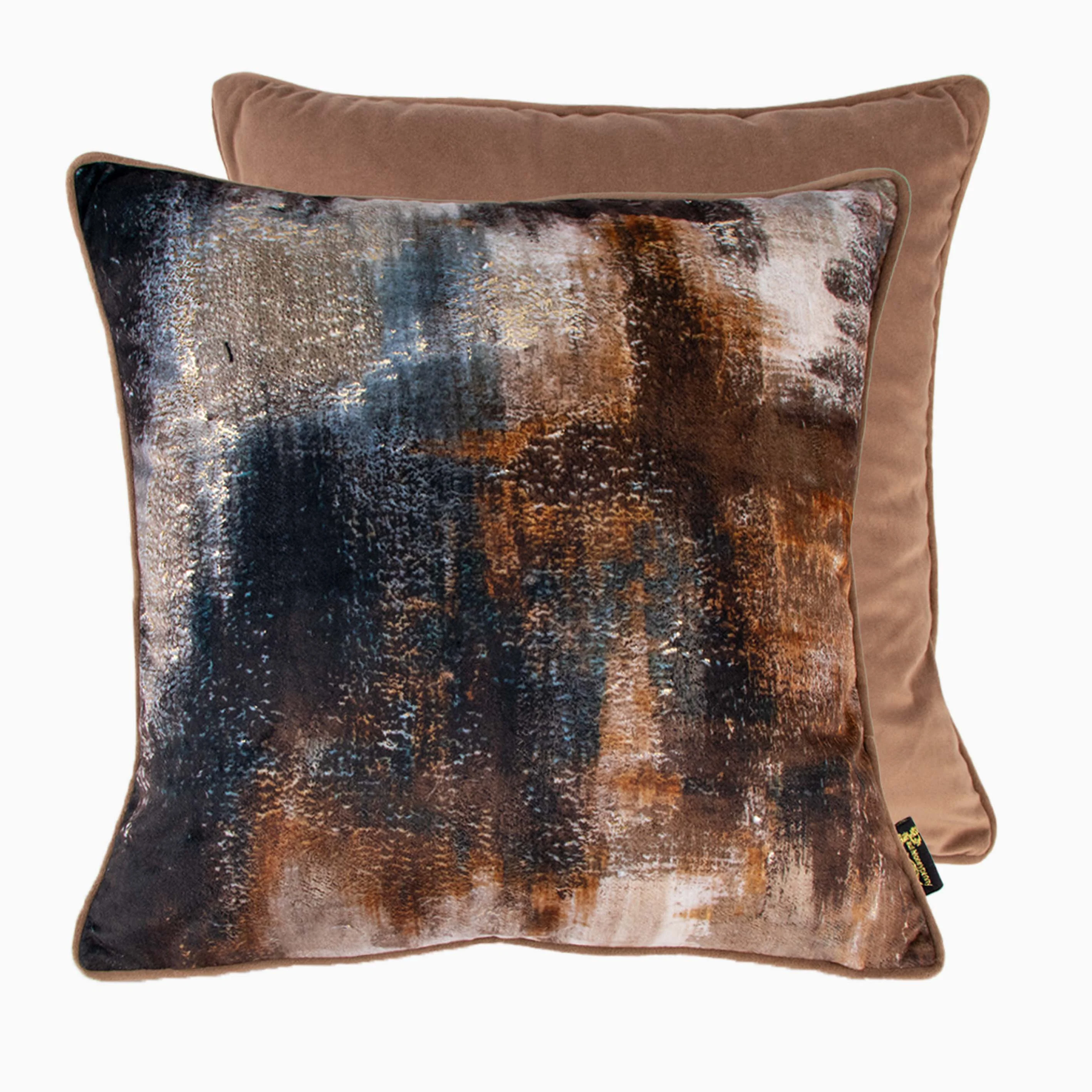 Molten Lava Brown Square Cushion - Toogood PM Molten Lava Bronze 45x45CM Cushion - Image 2