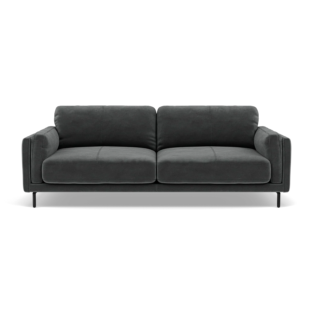 Morris 3 Seater Small Sofa - 2.5 Seater Sofa Compact Fabric - Image 14