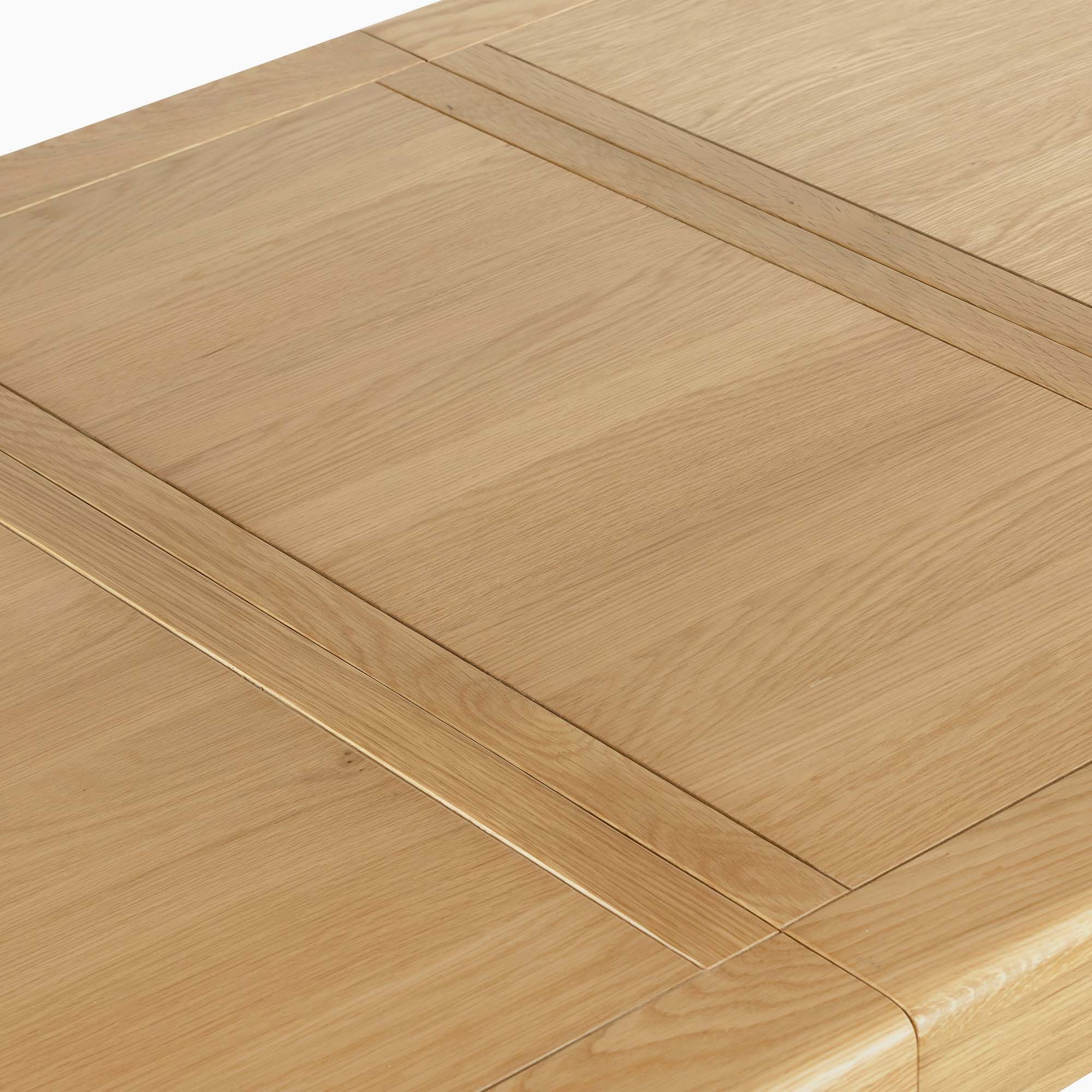 Navarre Cross Leg Extending Dining Table - Cross Leg Ext Dining Table Oak / Oak Veneer - Image 4