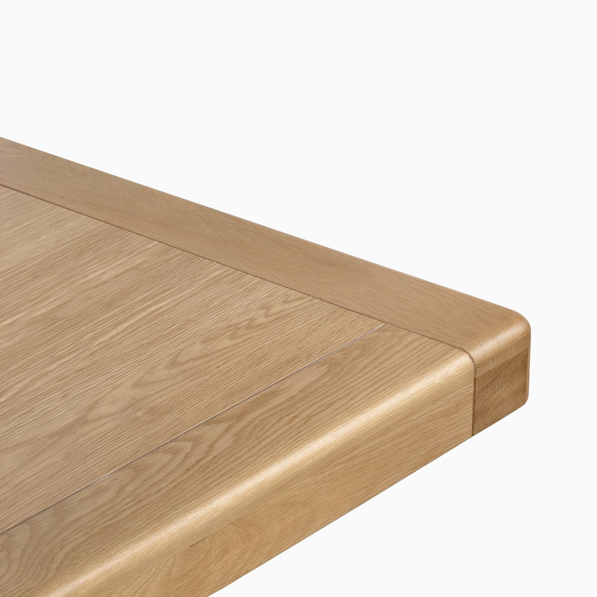 Navarre Cross Leg Extending Dining Table - Cross Leg Ext Dining Table Oak / Oak Veneer - Image 6