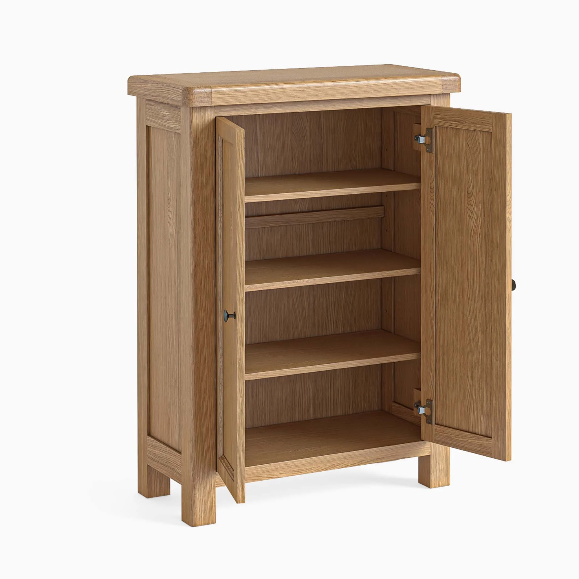 Navarre Shoe Cabinet - Shoe Storage Oak / Oak Veneer - Image 3