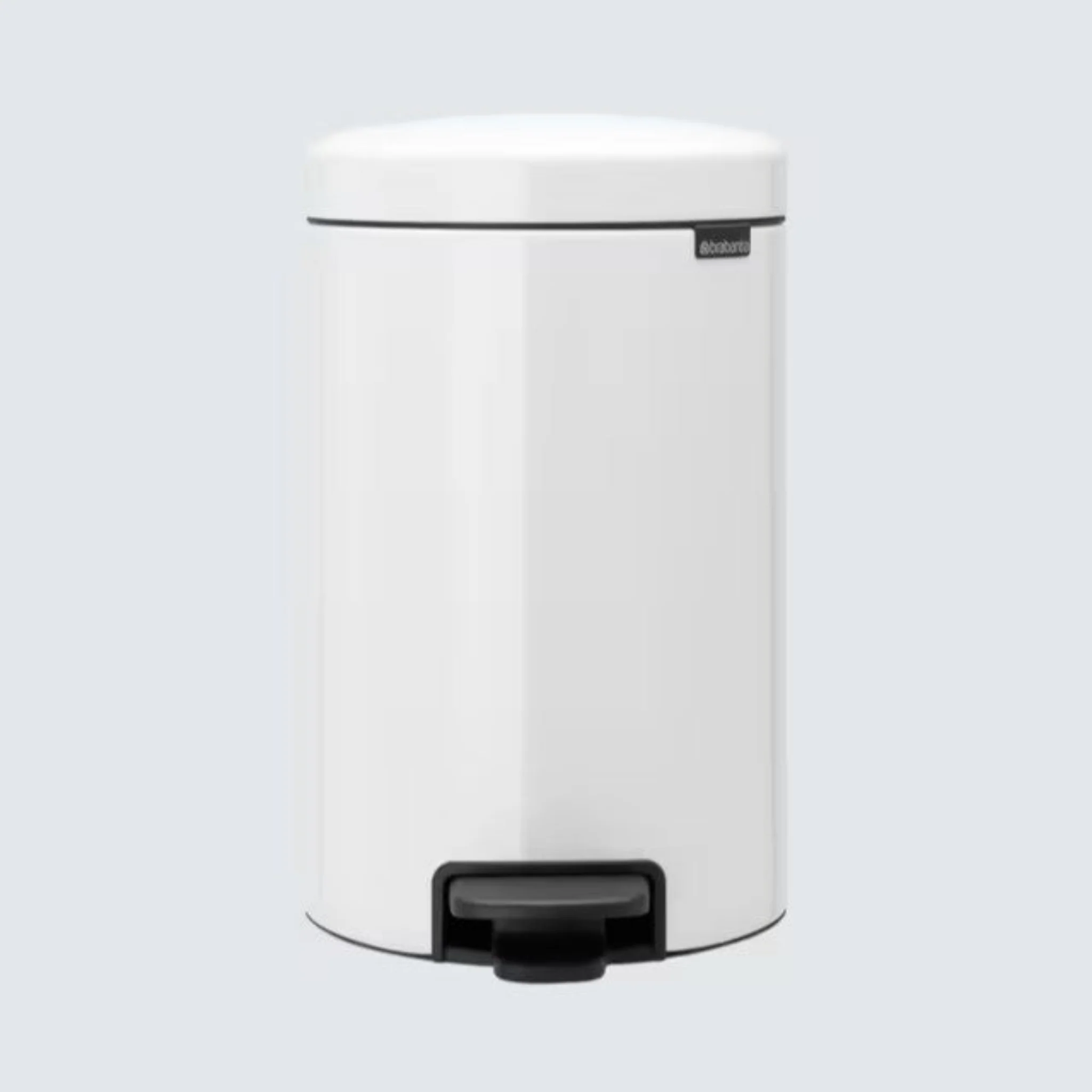 New Icon Pedal Bin White 12L