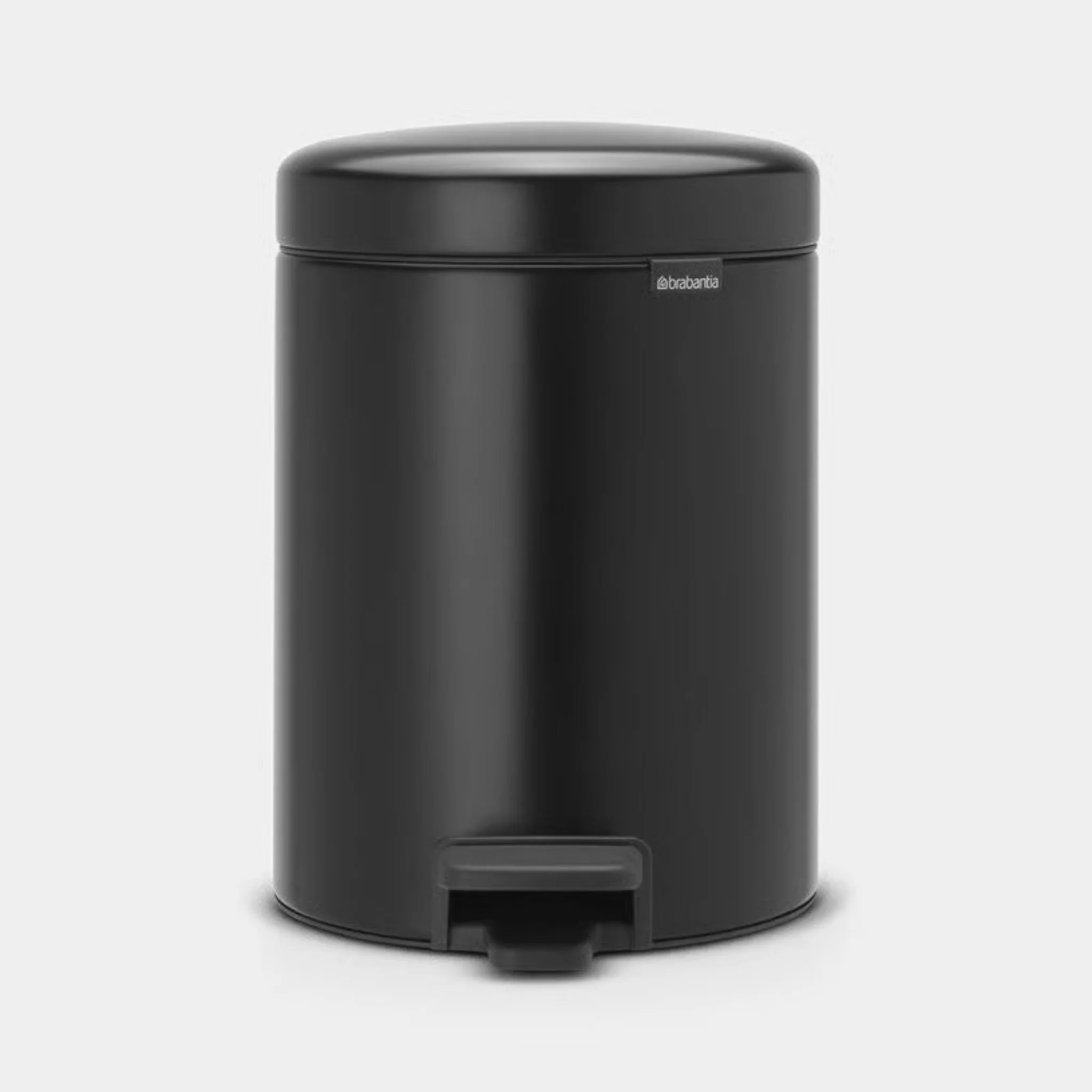 NewIcon Pedal Bin Matt Black 5L