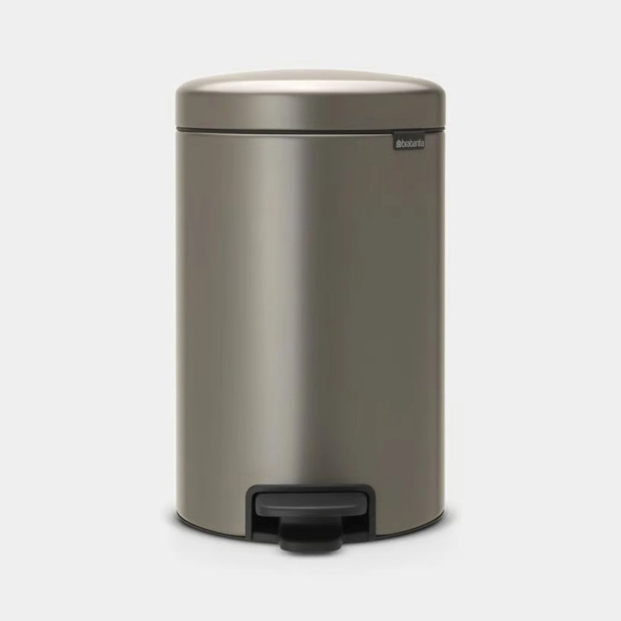 NewIcon Pedal Bin Platinum 12L