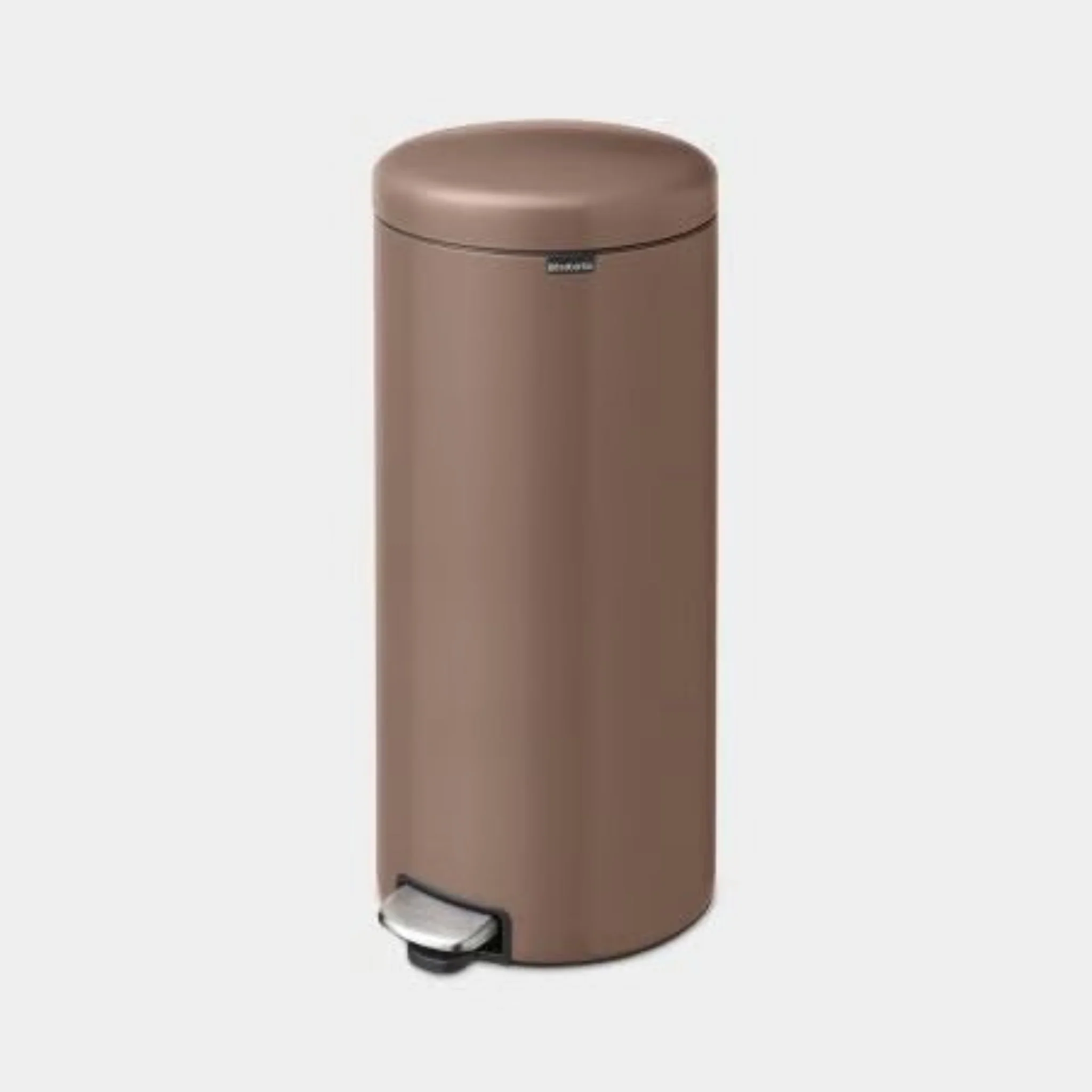 NewIcon Pedal Bin Satin Taupe 30L - Image 3