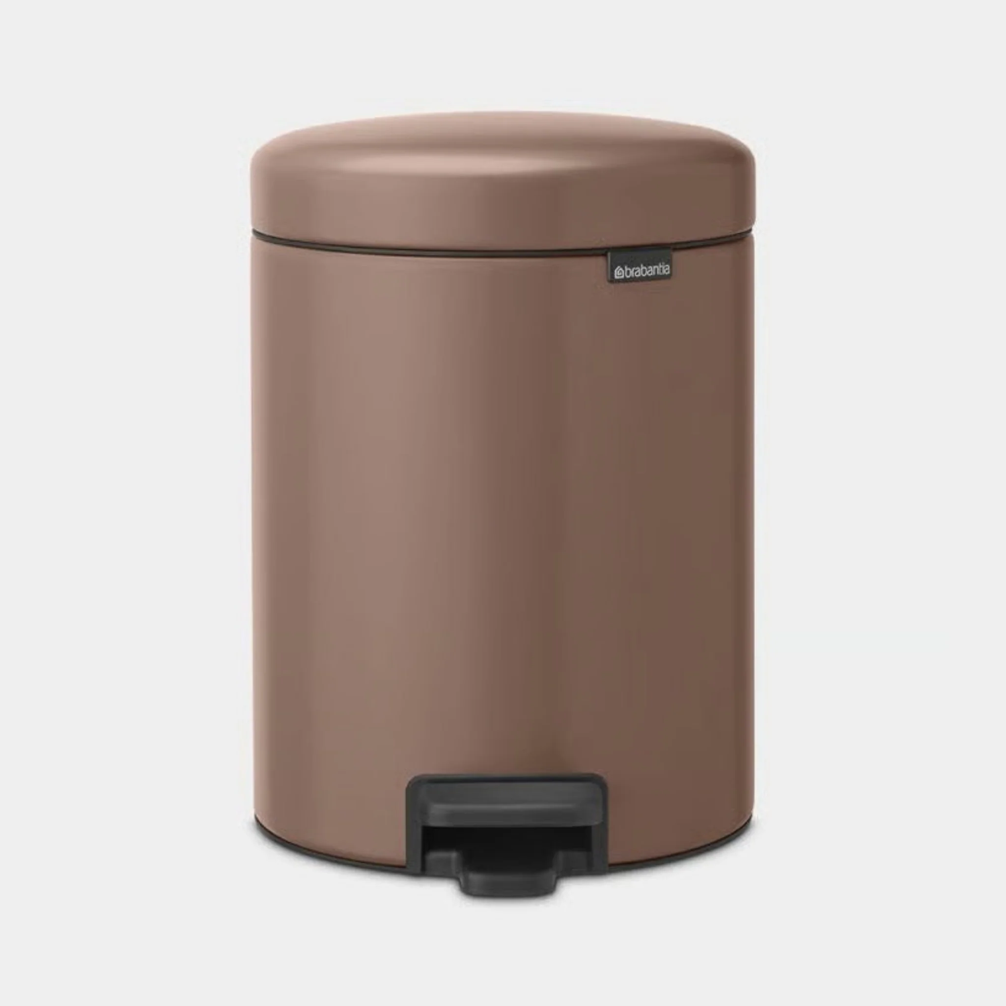NewIcon Pedal Bin Satin Taupe 5L