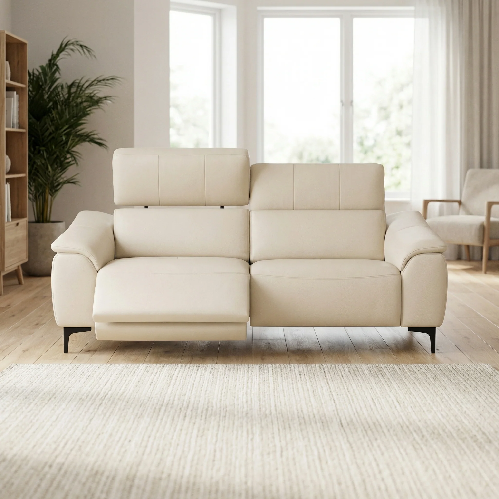 Nicoletti La Scala 2 Seater Sofa Power Recliner Lumbar Support   - 2 Seater Sofa Power Recl Lumber Support CB Torello - Power With Power Headrest Footrest Lumbar & USB - Image 2