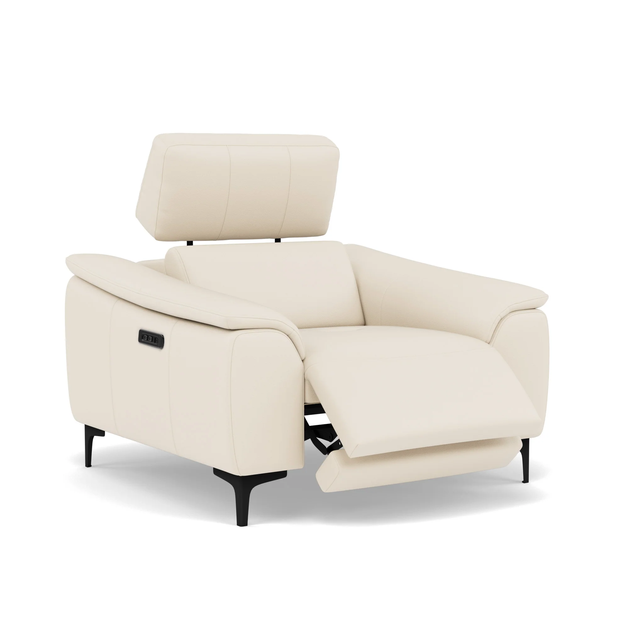 Nicoletti La Scala Power Recliner Chair Lumbar Support - Power Recliner Chair Lumber Support CB Torello - Power With Power Headrest Footrest Lumbar & USB - Image 3