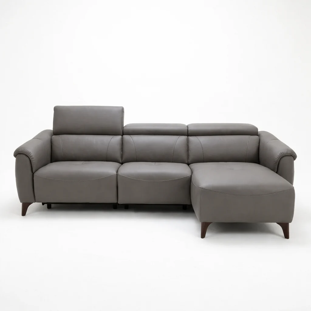 Nicoletti Verdi Chaise Sofa with Power Recliner & Lumbar Support - Chaise Sofa with Power Recl & Lumbar Support CB Torello - Power with Power Lumbar & USB
