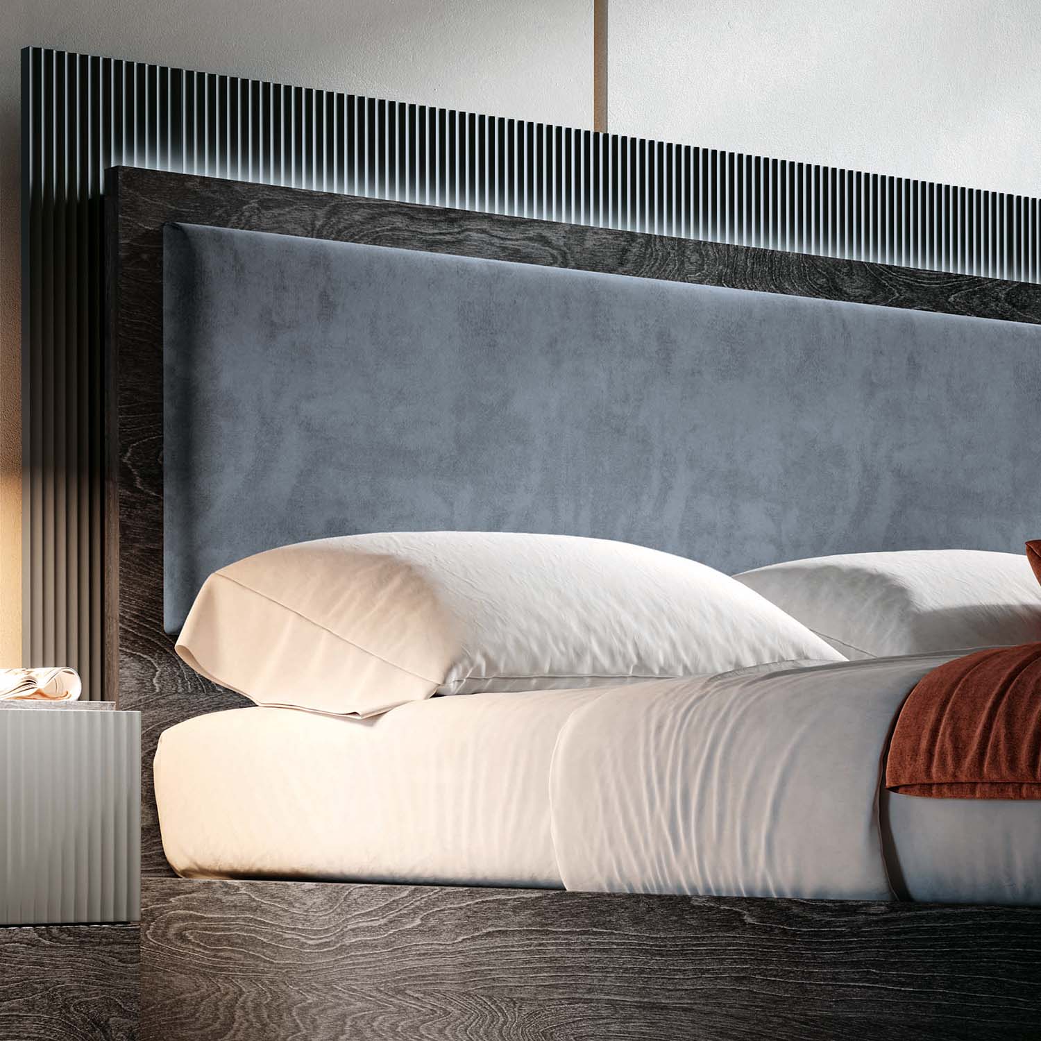 Onyx Bedframe - Bed Upholstered Headboard 160 x 200cm - Double - Image 3
