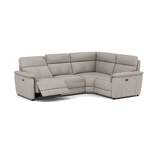 Orkney Small Corner Recliner Sofa - Combination 8 2.5 Corner 1.25 Power Fabric - Right Hand Facing - Power Recliner with USB