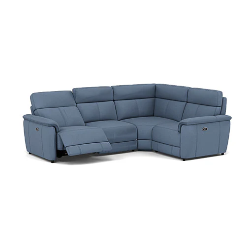 Orkney Small Corner Recliner Sofa - Combination 8 2.5 Corner 1.25 Power Fabric - Right Hand Facing - Power Recliner with USB - Image 2