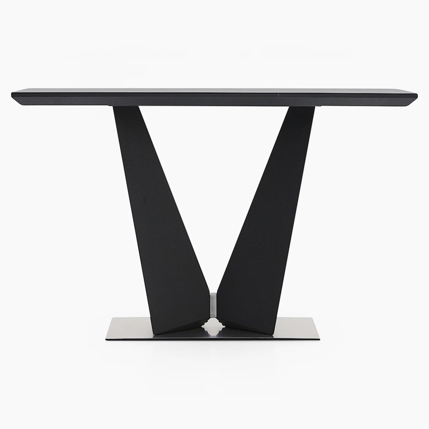 Palermo Console Table - Console Table Slate Grey Ceramic / Dark Grey