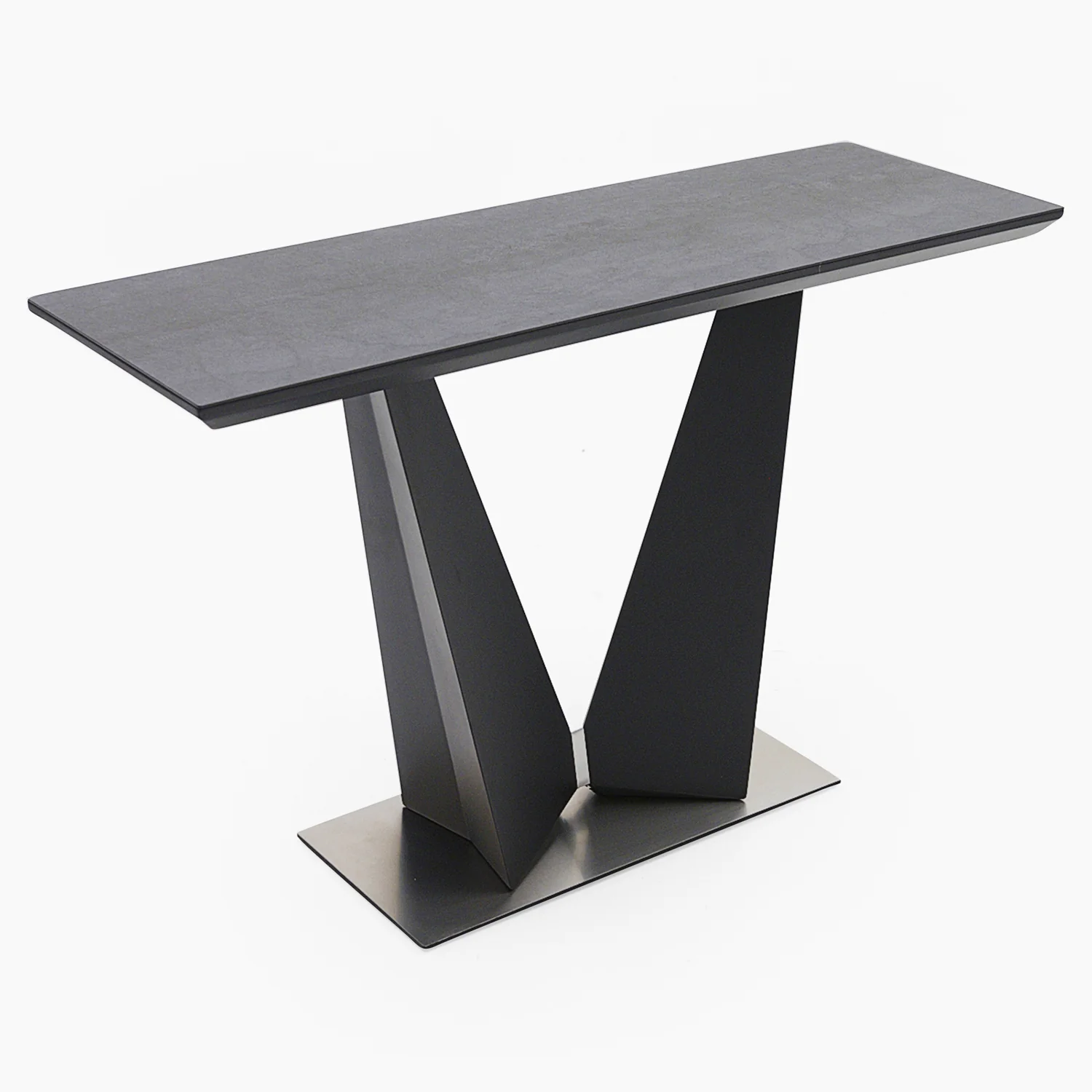 Palermo Console Table - Console Table Slate Grey Ceramic / Dark Grey - Image 4