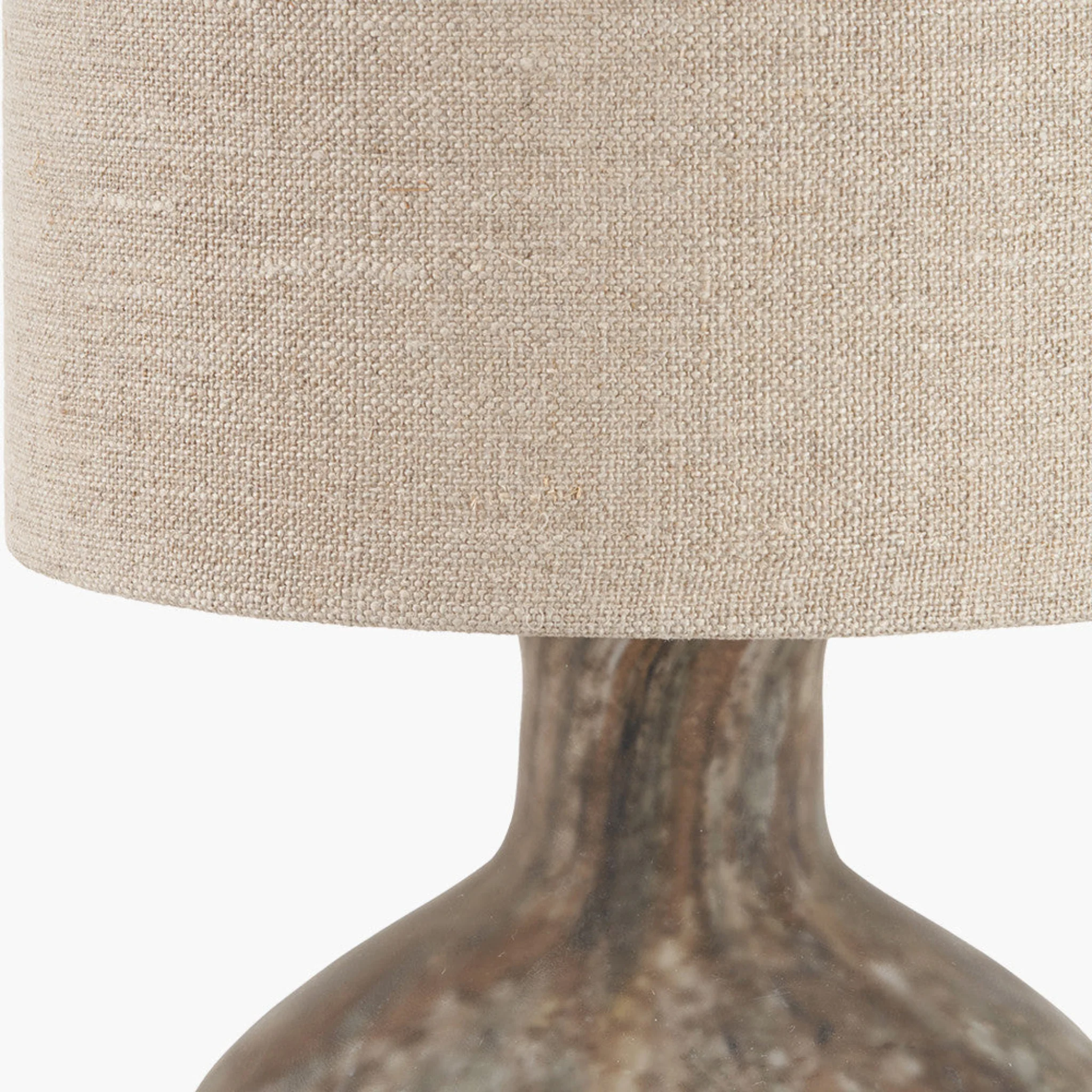 Palmino Brown Organic Glass Bottle Table Lamp - Palmino Brown Organic Glass Bottle Table Lamp - Image 3