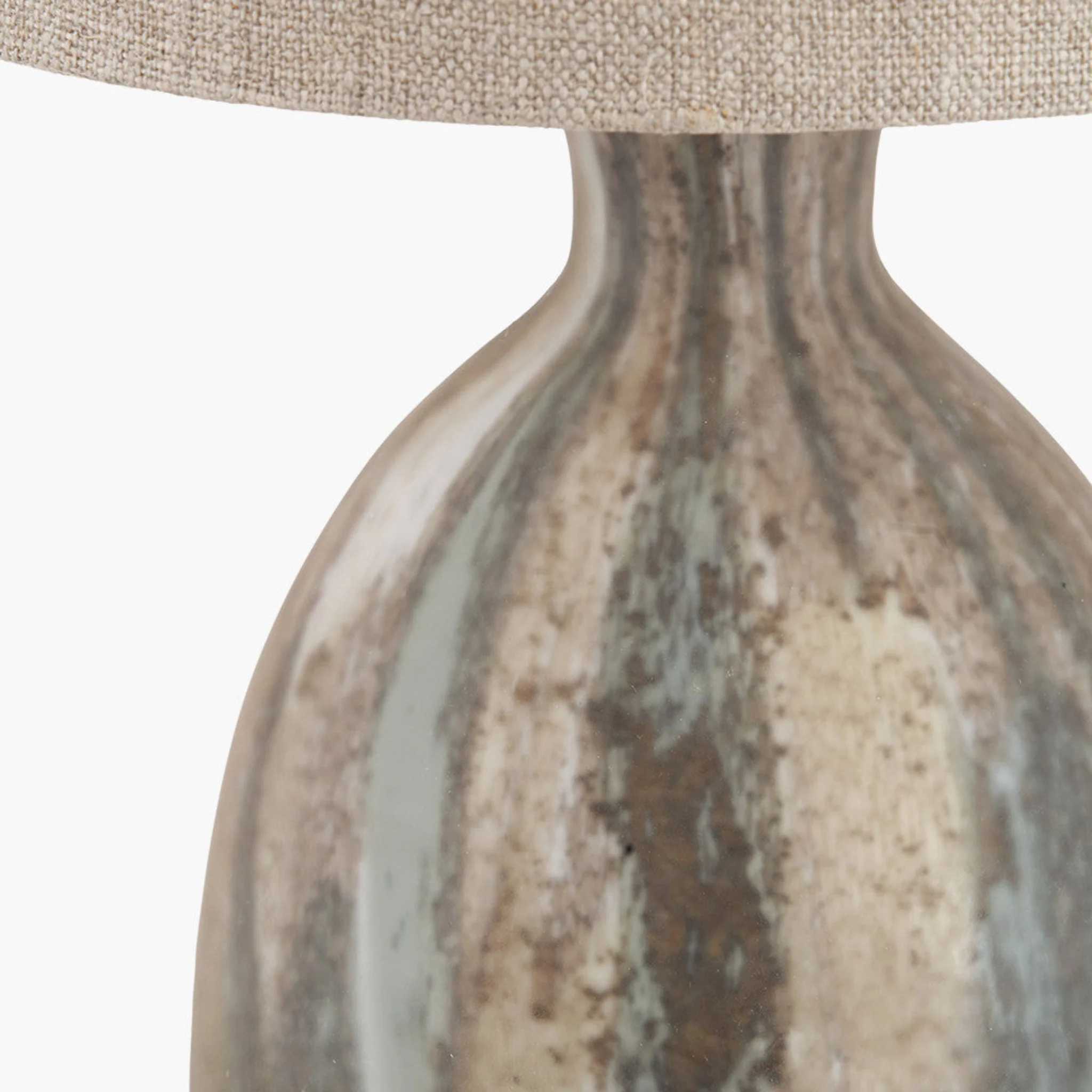Palmino Brown Tall Organic Glass Bottle Table Lamp - Palmino Brown Tall Organic Glass Bottle Table Lamp - Image 4