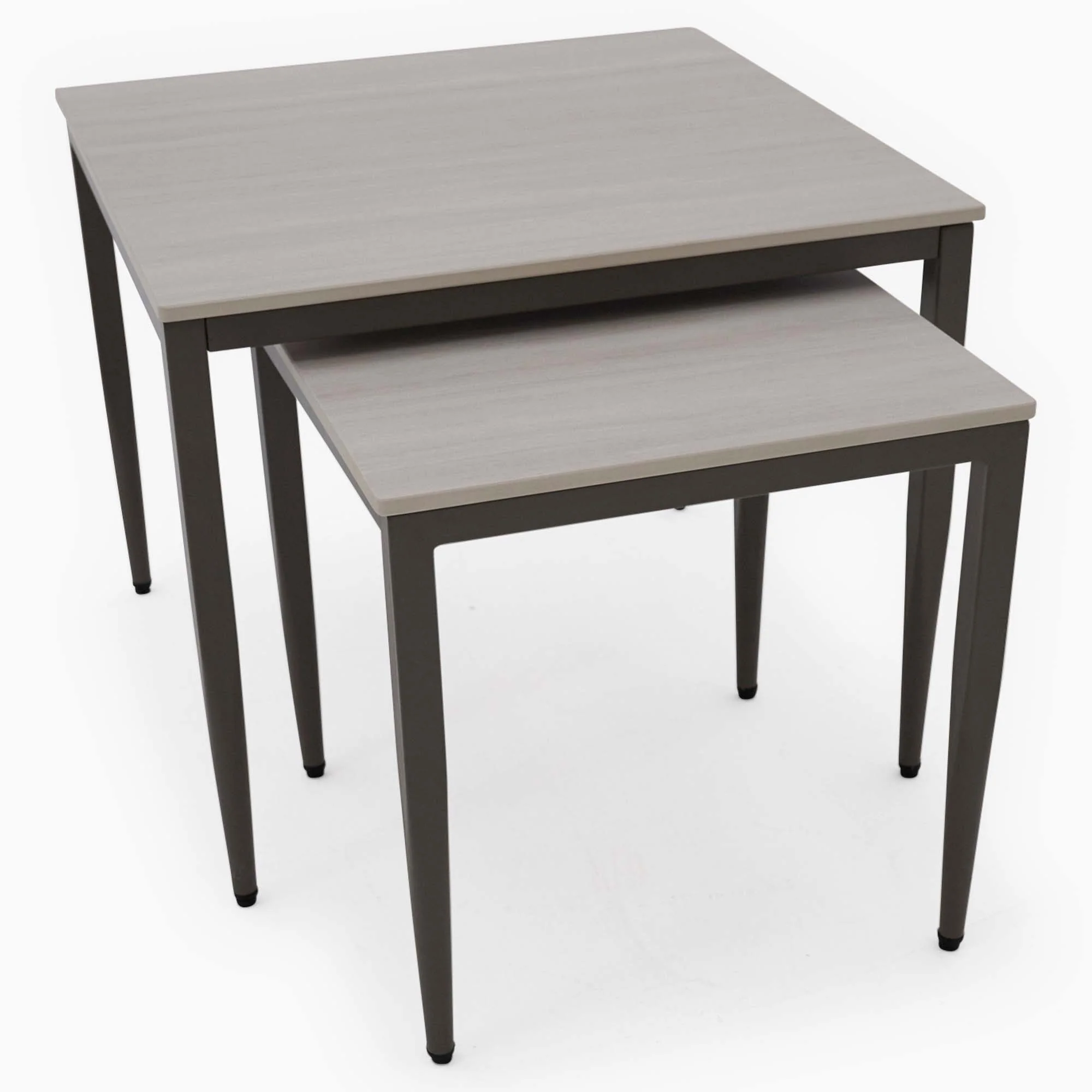 Phase Nest of Tables - Nest of Tables Latte Tones (Buwen) Matt Ceramic / Warm Brown Metal Frame - Image 6