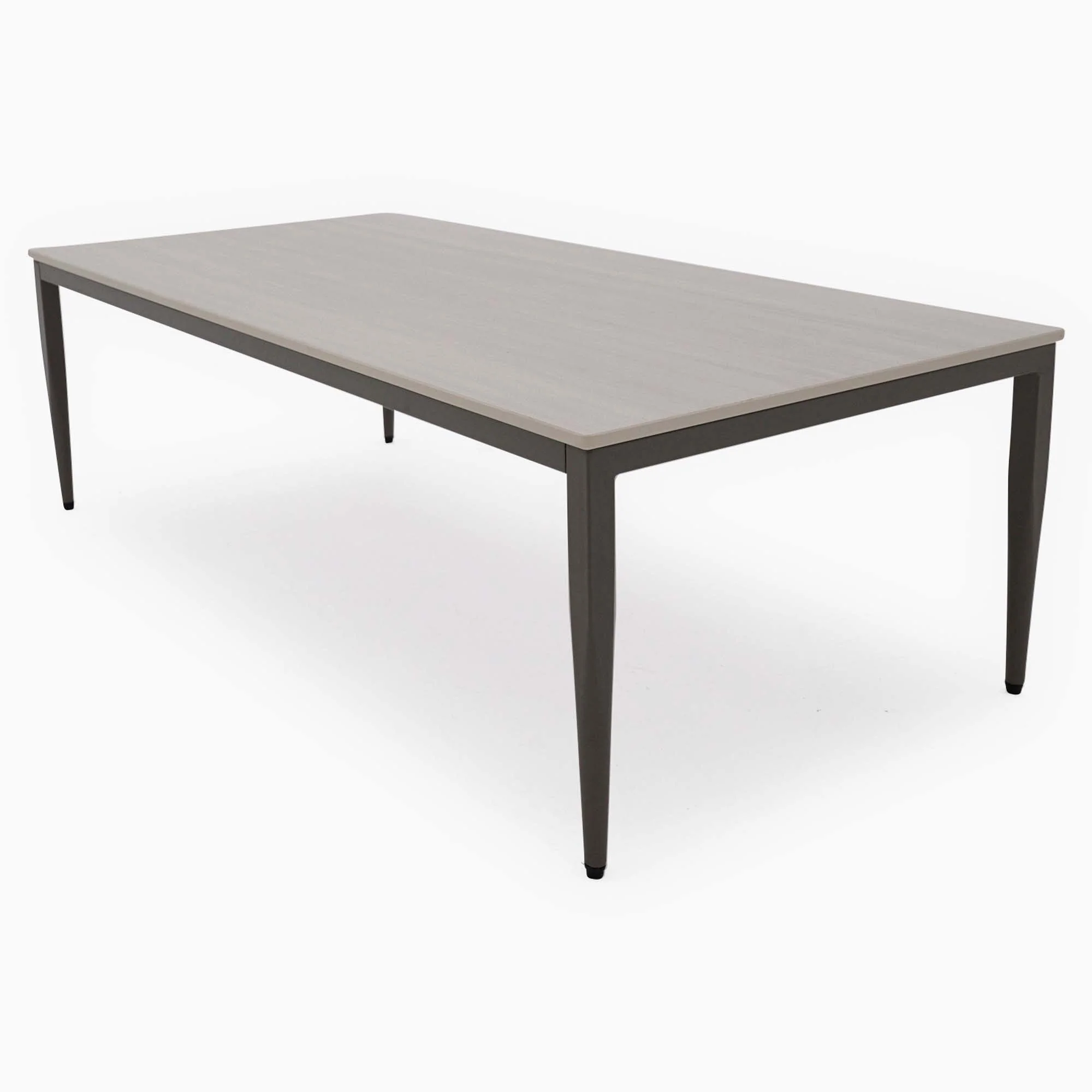 Phase Rectangular Coffee Table - Rectangular Coffee Table Latte Tones (Buwen) Matt Ceramic / Warm Brown Metal Frame - Image 7