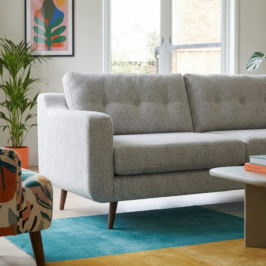 Phoebe 2 Seater Sofa - Small Sofa Standard Back Grade A - Image 3