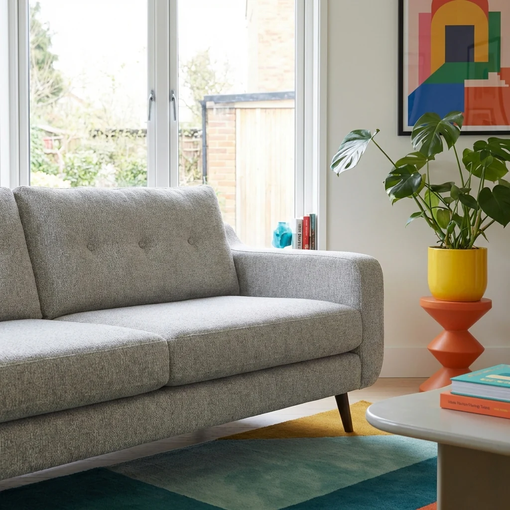 Phoebe 2 Seater Sofa - Small Sofa Standard Back Grade A - Image 4