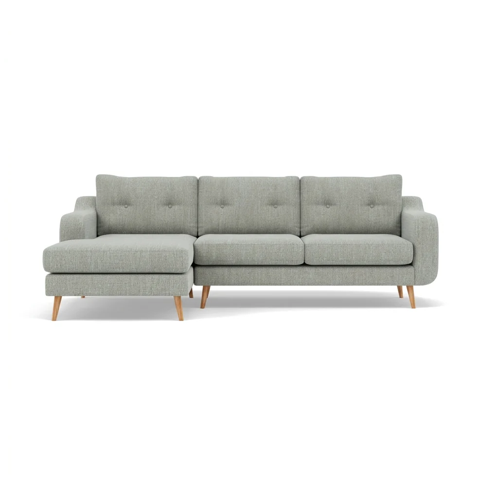 Phoebe Large Chaise Sofa - Large Chaise Sofa LHF Standard Back Grade A - Left Hand Facing - Image 8