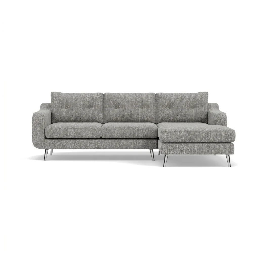 Phoebe Large Chaise Sofa - Large Chaise Sofa RHF Standard Back Grade A - Right Hand Facing - Image 17