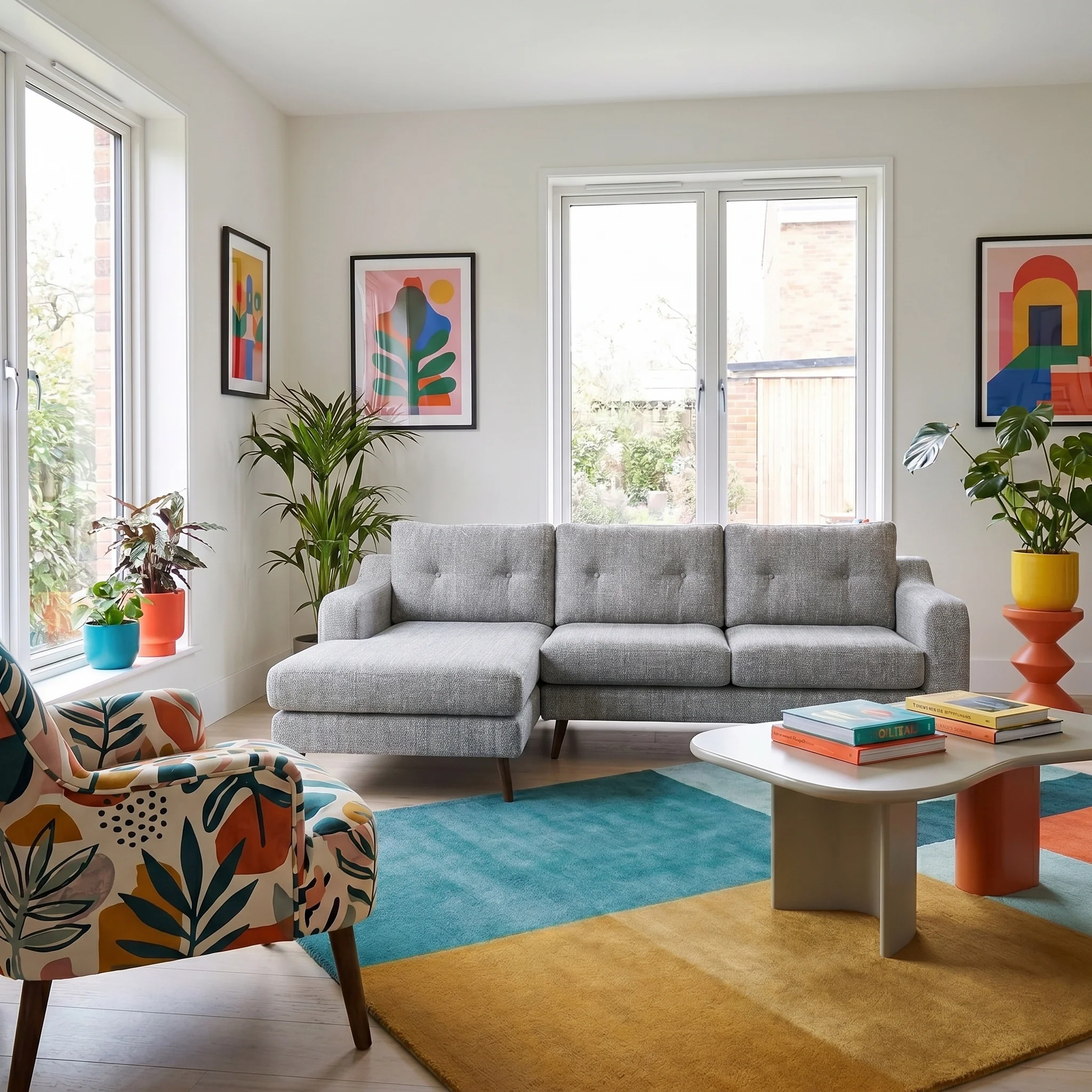 Phoebe Large Chaise Sofa - Large Chaise Sofa LHF Standard Back Grade B - Left Hand Facing - Image 2