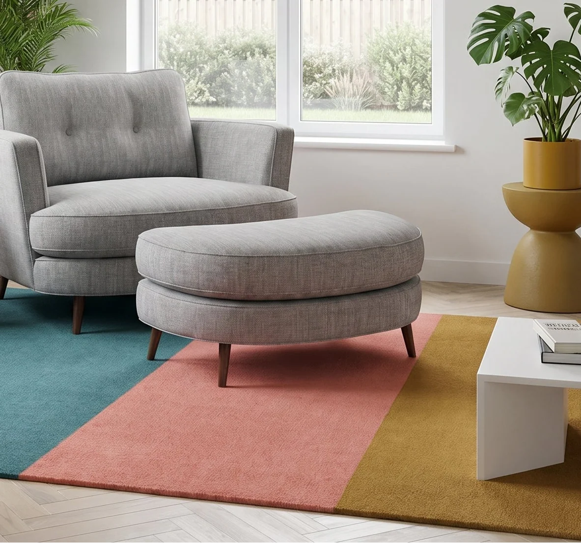 Phoebe Oval Footstool - Cuddler Stool Grade A - Image 2