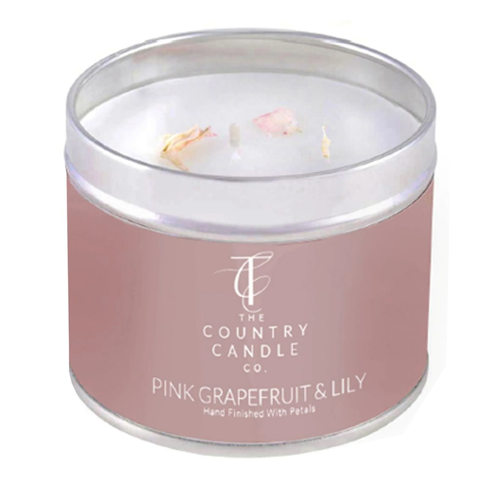 Pink Grapefruit & Lily Tin Candle - Pink Grapefruit & Lily Tin Candle