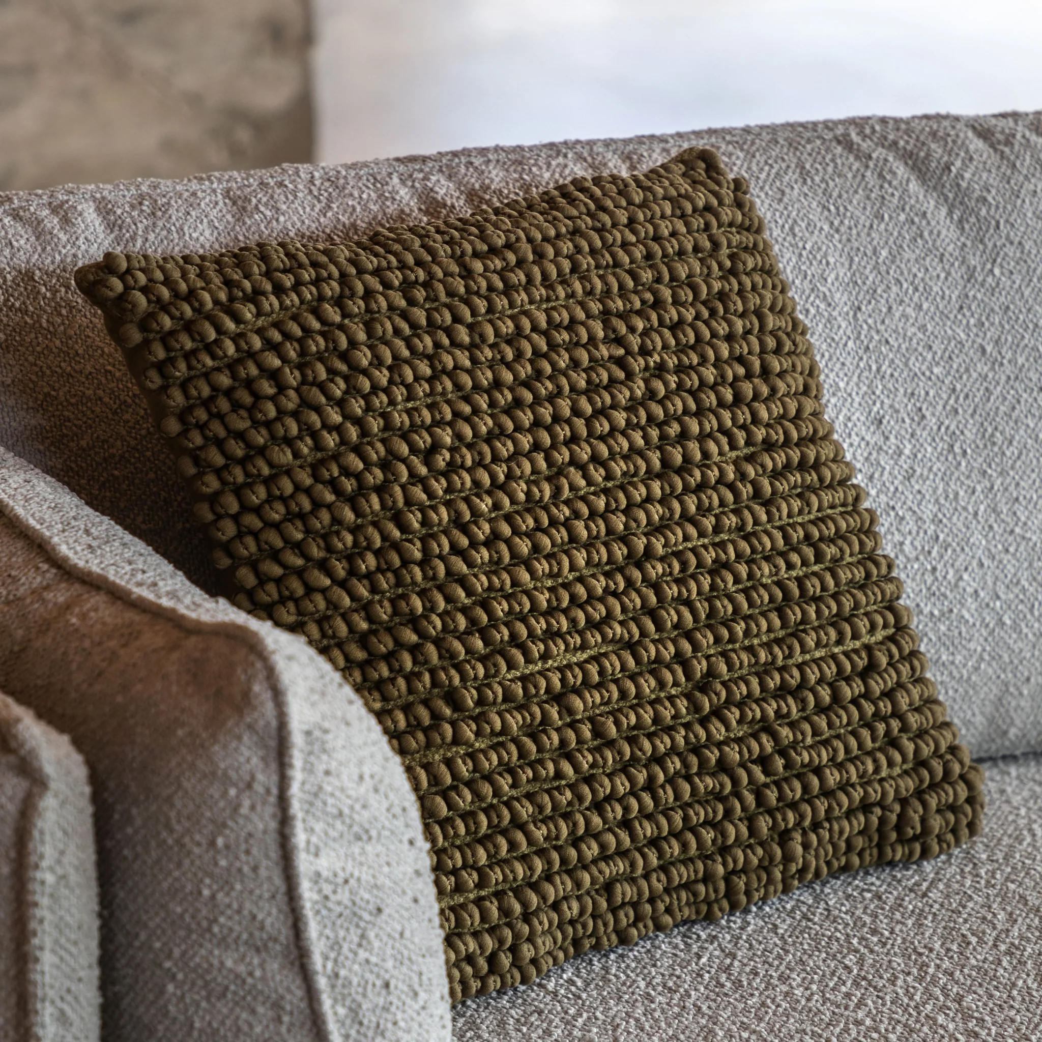 Pino Green Cushion - Pino Cushion Olive 45CM