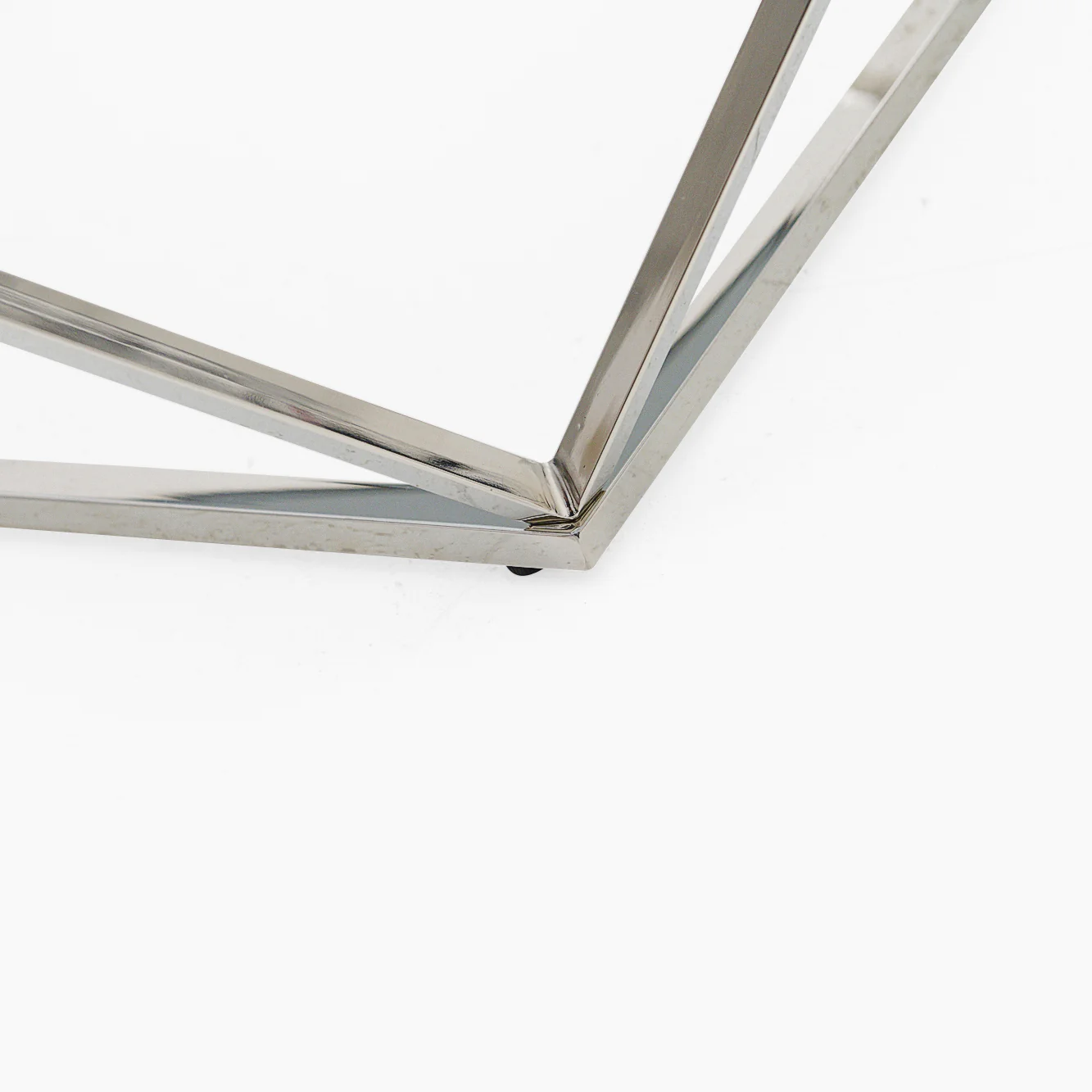 Pisa Coffee Table - Coffee Table Smoked Glass / Stainless Steel - Image 4