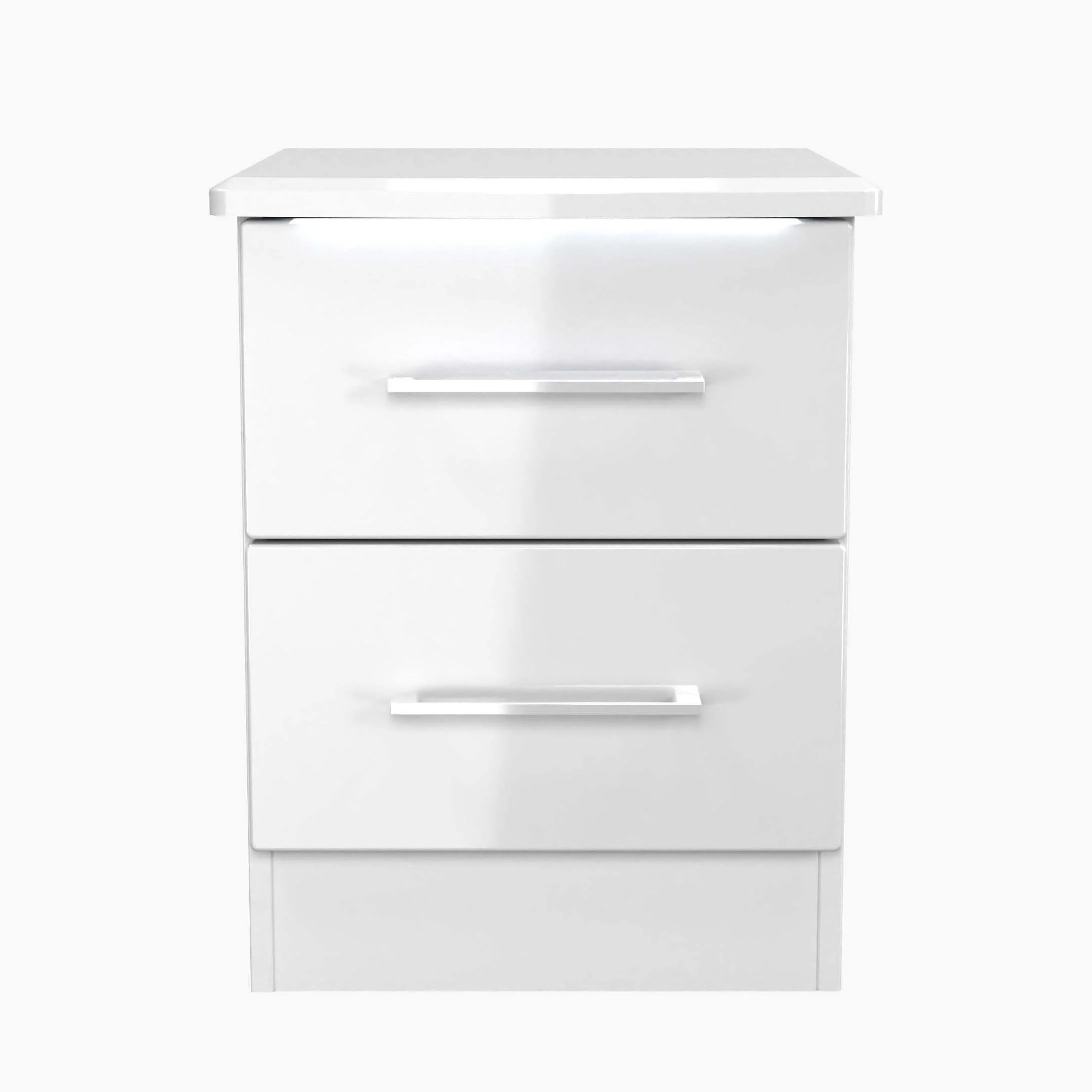 Portland 2 Drawer Bedside Cabinet - 2 Drawer Bedside Cabinet