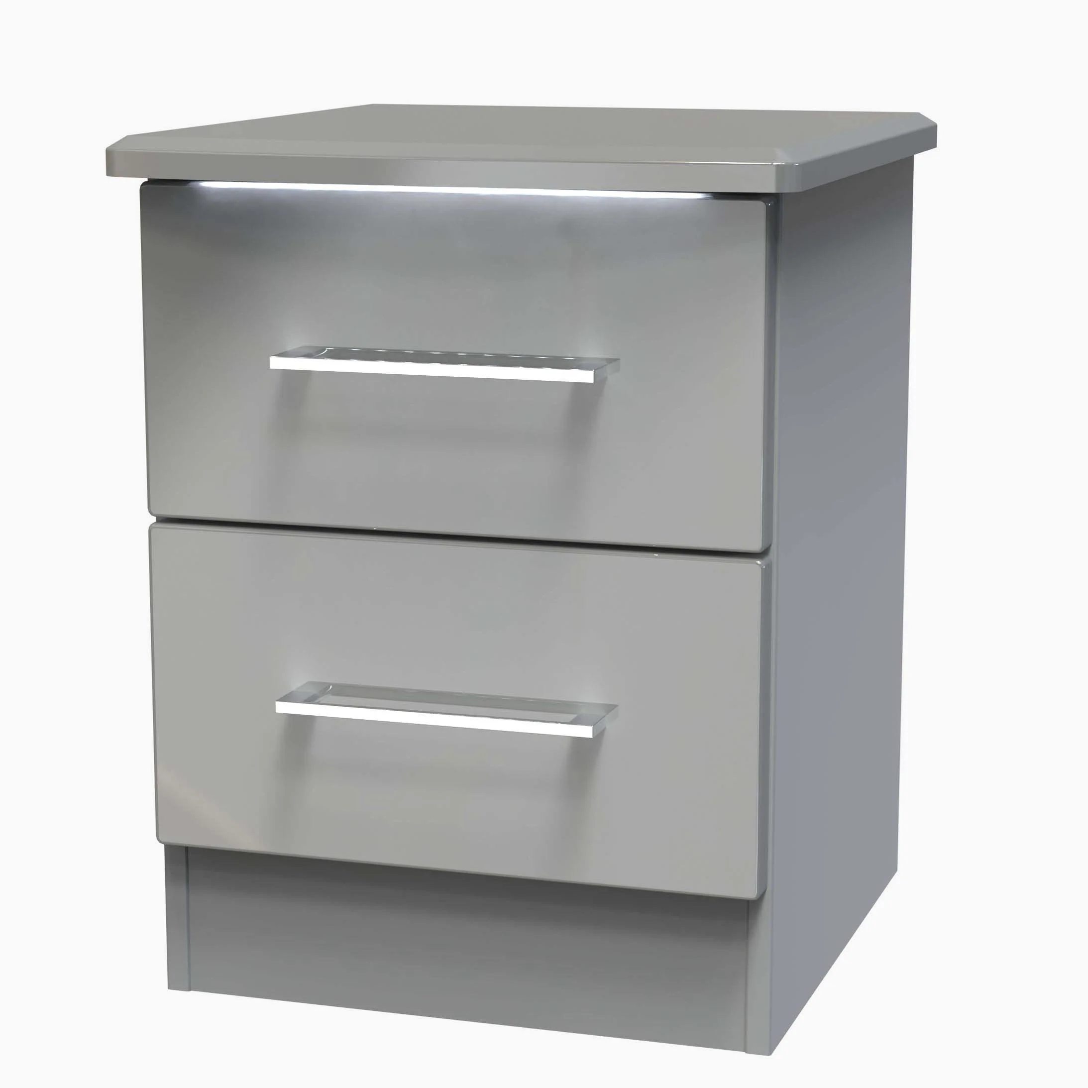 Portland 2 Drawer Bedside Cabinet - 2 Drawer Bedside Cabinet - Image 12