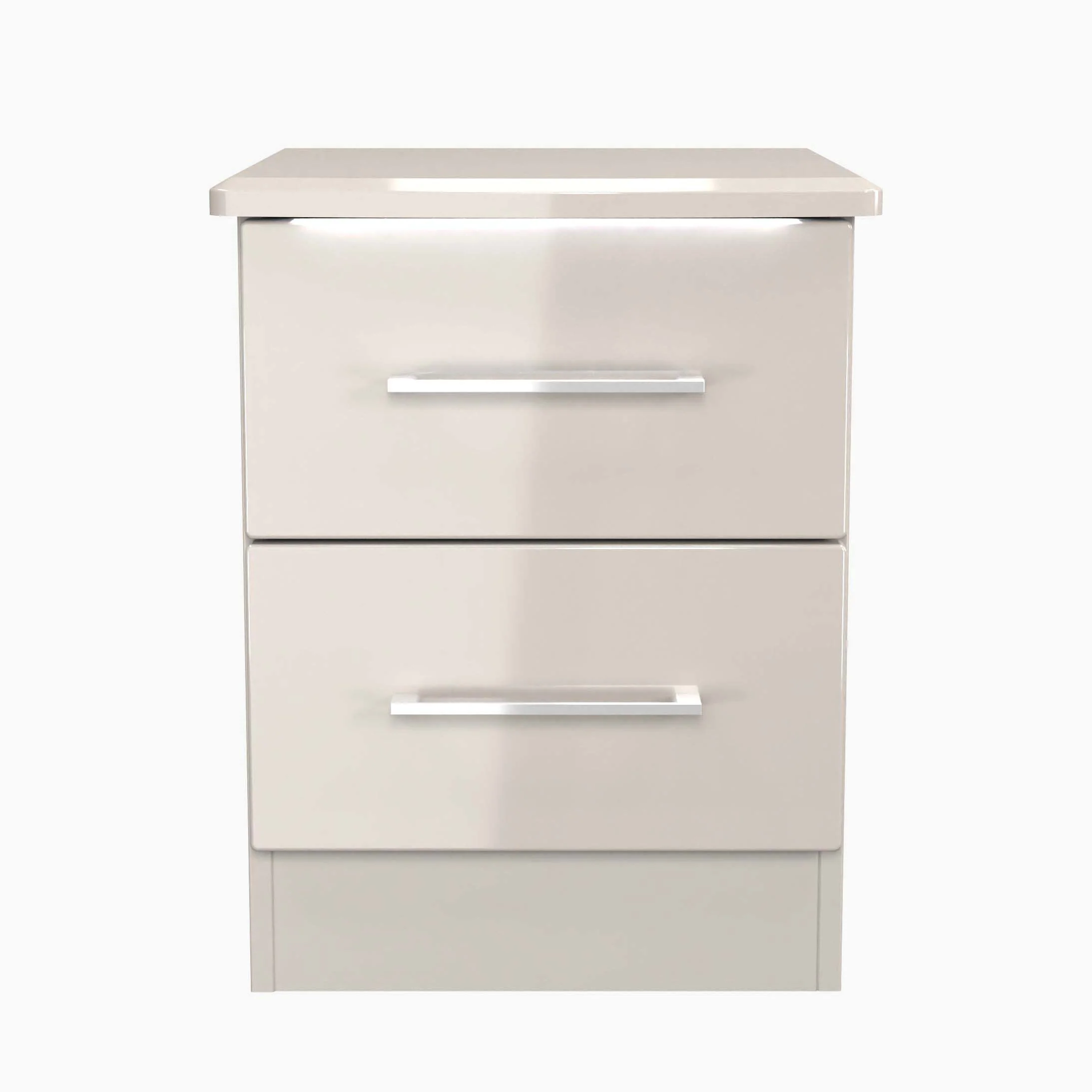 Portland 2 Drawer Bedside Cabinet - 2 Drawer Bedside Cabinet - Image 6