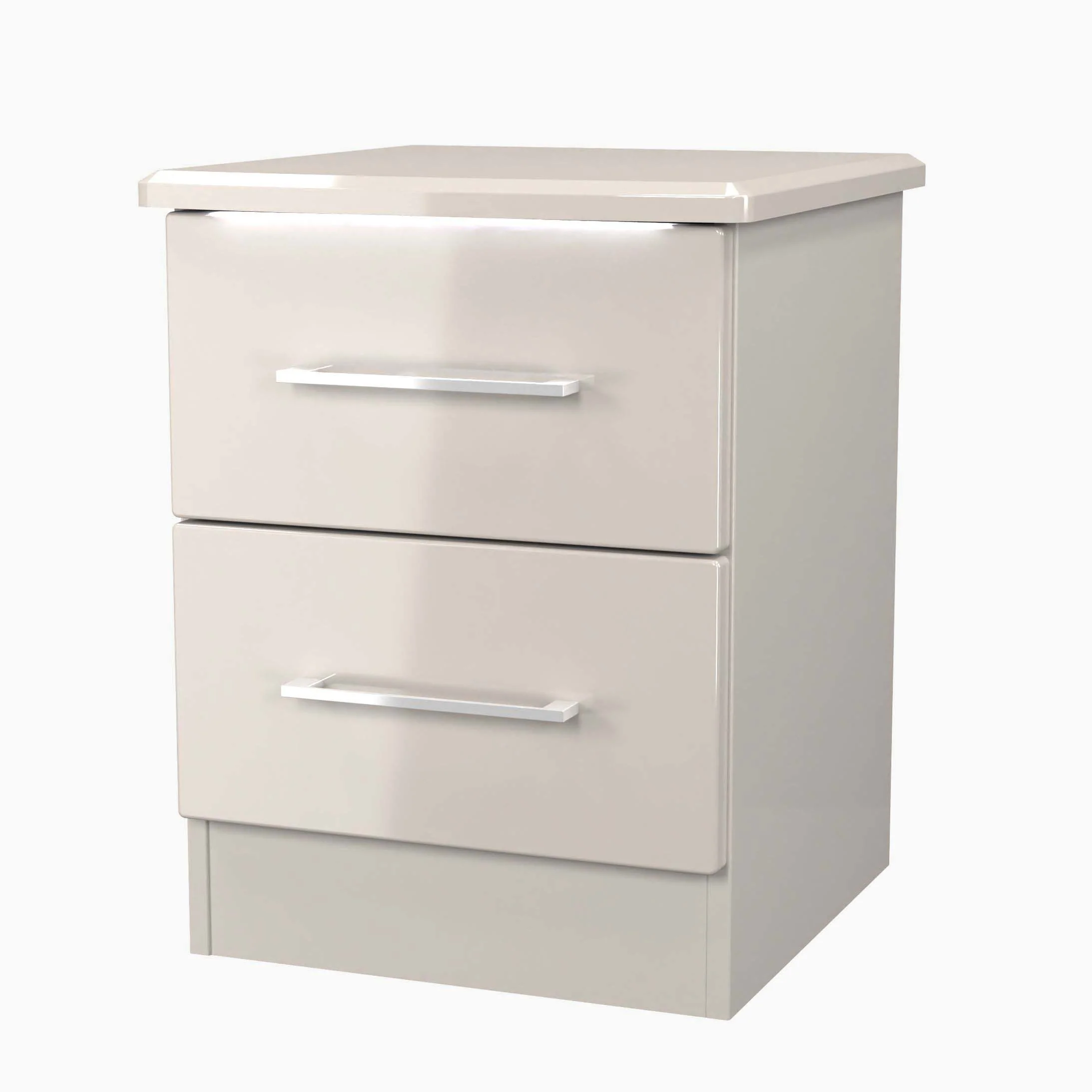 Portland 2 Drawer Bedside Cabinet - 2 Drawer Bedside Cabinet - Image 7