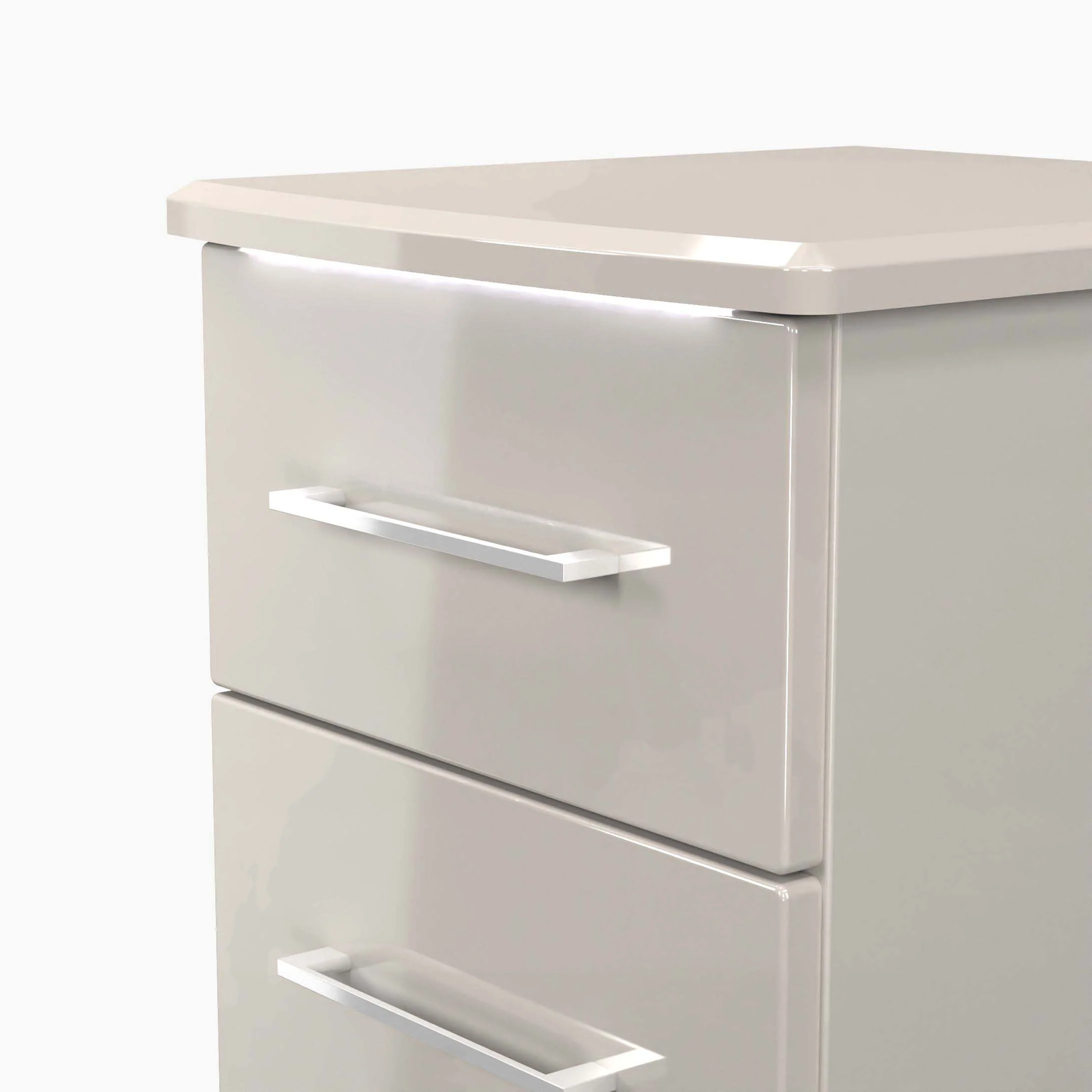 Portland 2 Drawer Bedside Cabinet - 2 Drawer Bedside Cabinet - Image 8