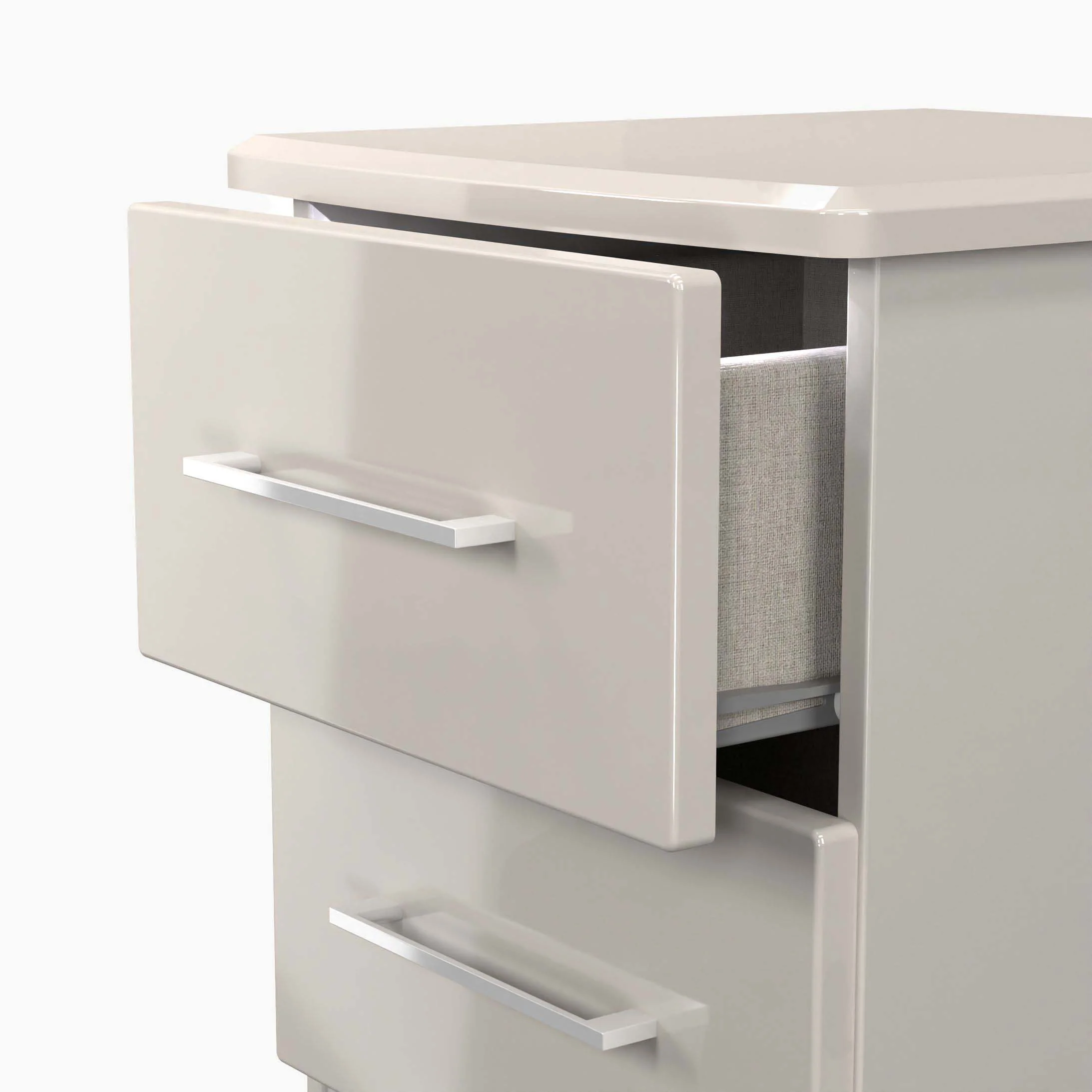 Portland 2 Drawer Bedside Cabinet - 2 Drawer Bedside Cabinet - Image 9