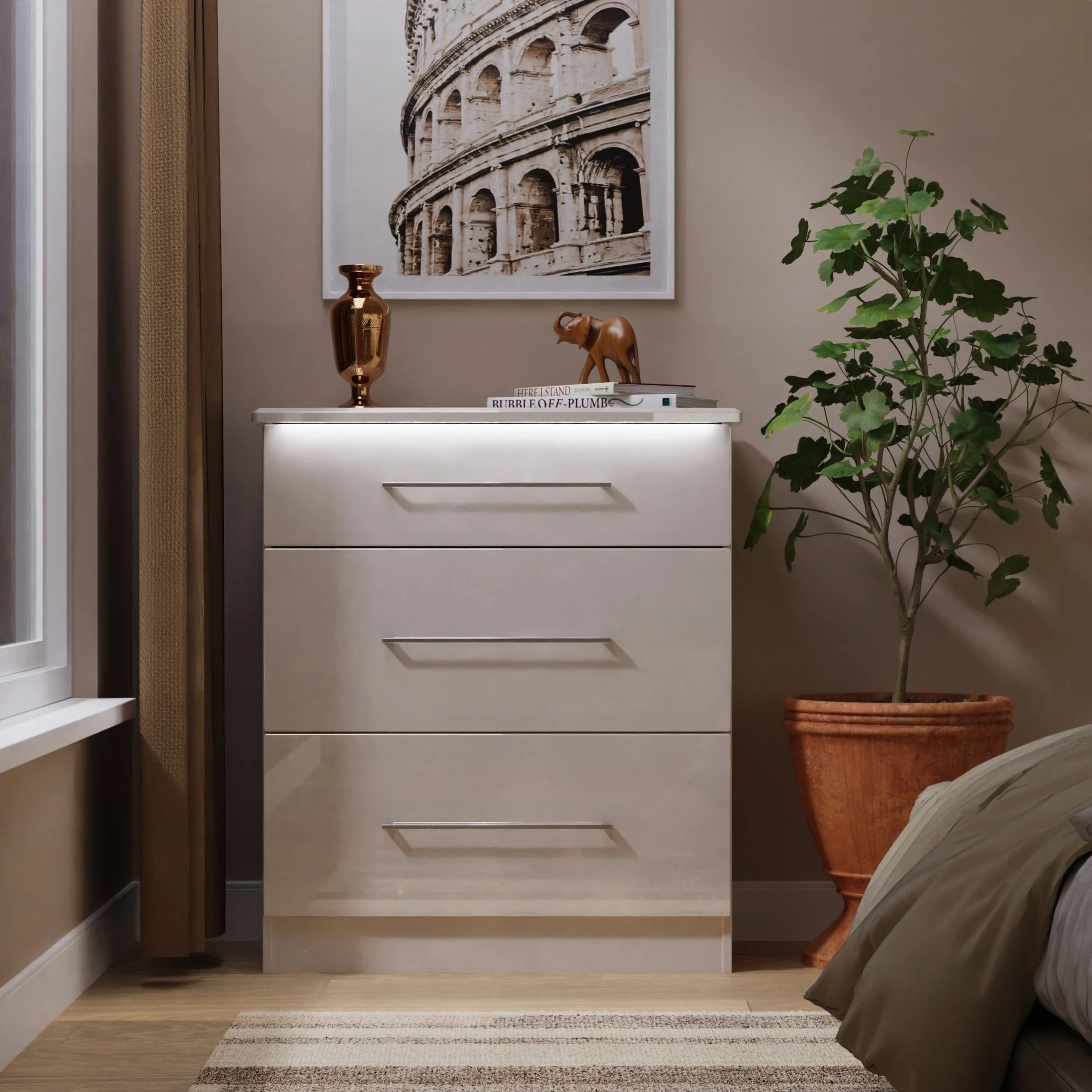 Portland 3 Drawer Deep Chest - 3 Drawer Deep Chest - Image 8