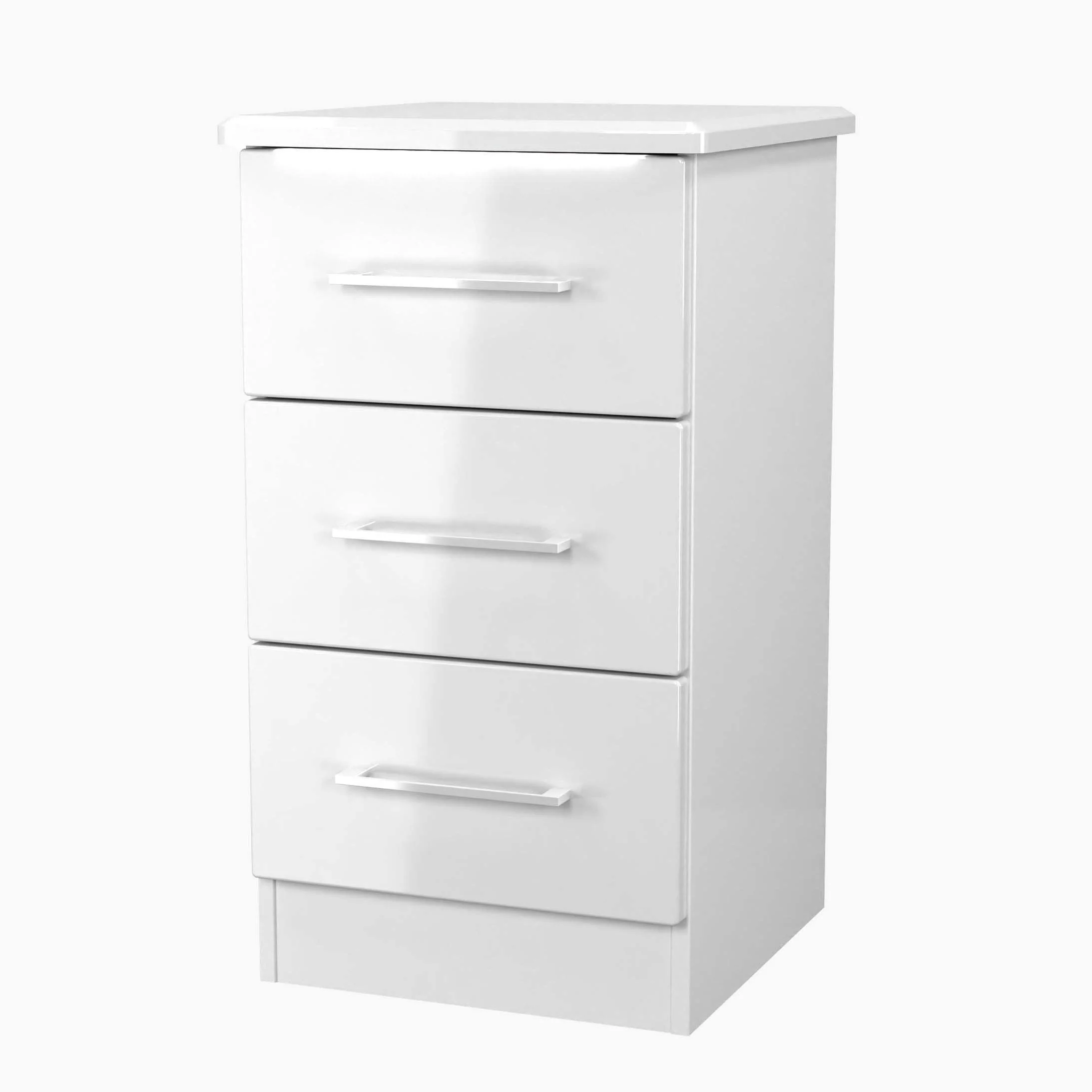 Portland 3 Drawer Bedside Cabinet - 3 Drawer Bedside Cabinet - Image 3