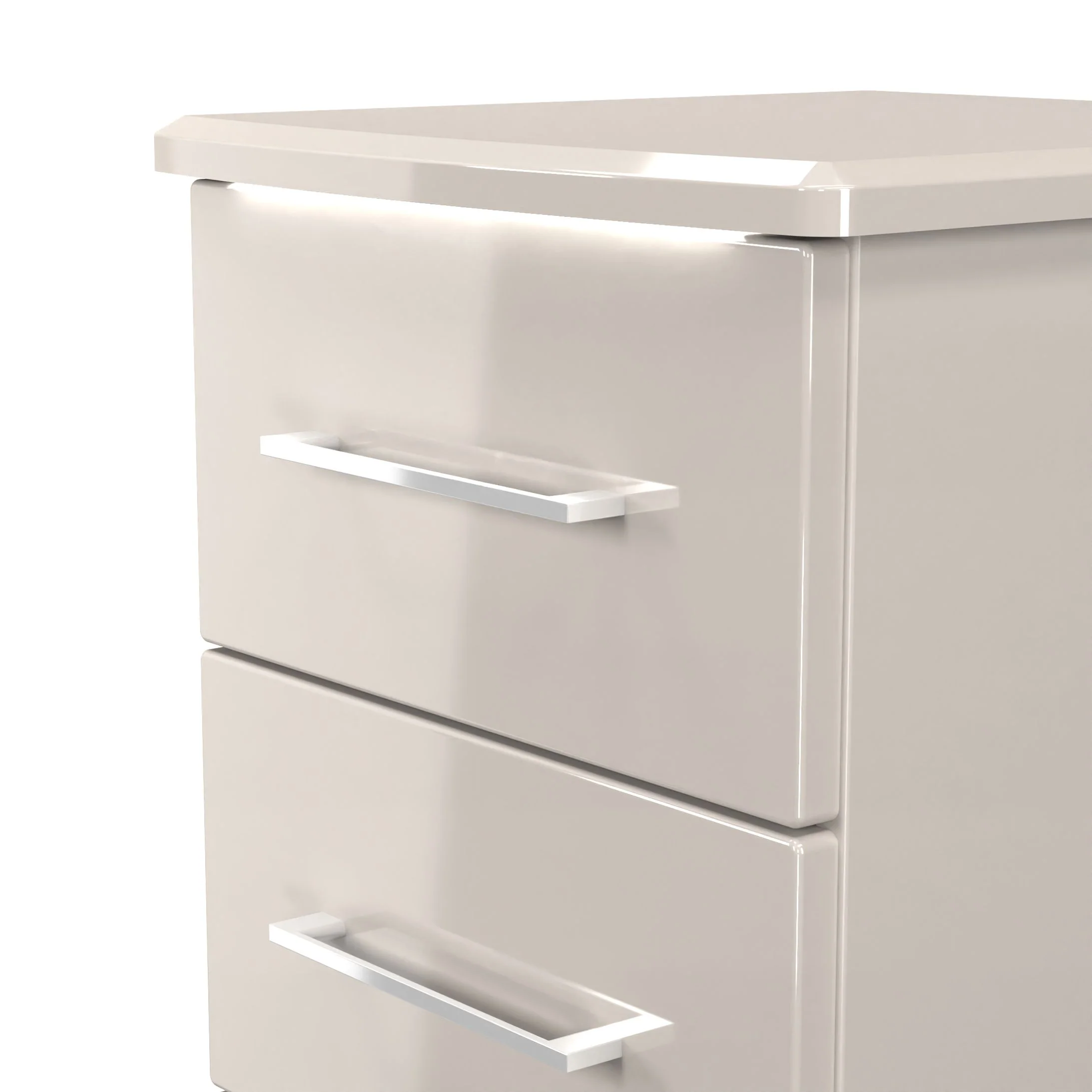 Portland 3 Drawer Bedside Cabinet - 3 Drawer Bedside Cabinet - Image 7