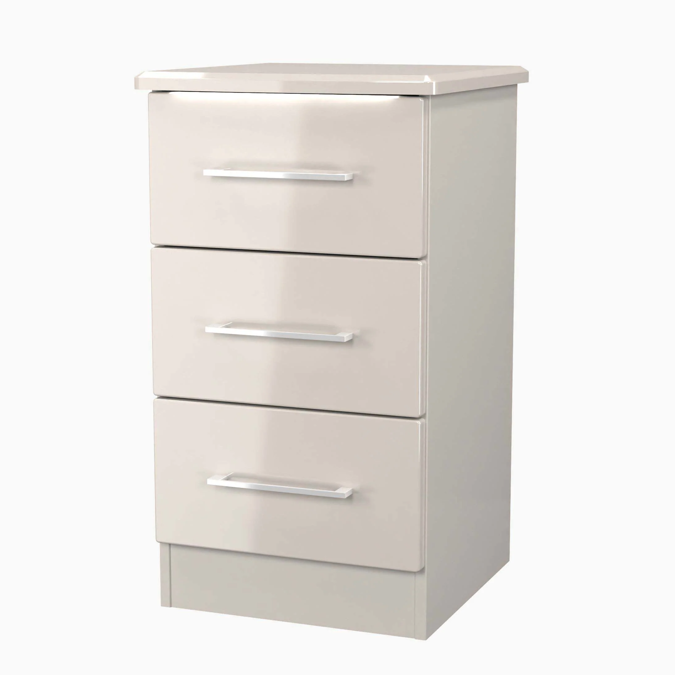 Portland 3 Drawer Bedside Cabinet - 3 Drawer Bedside Cabinet - Image 8