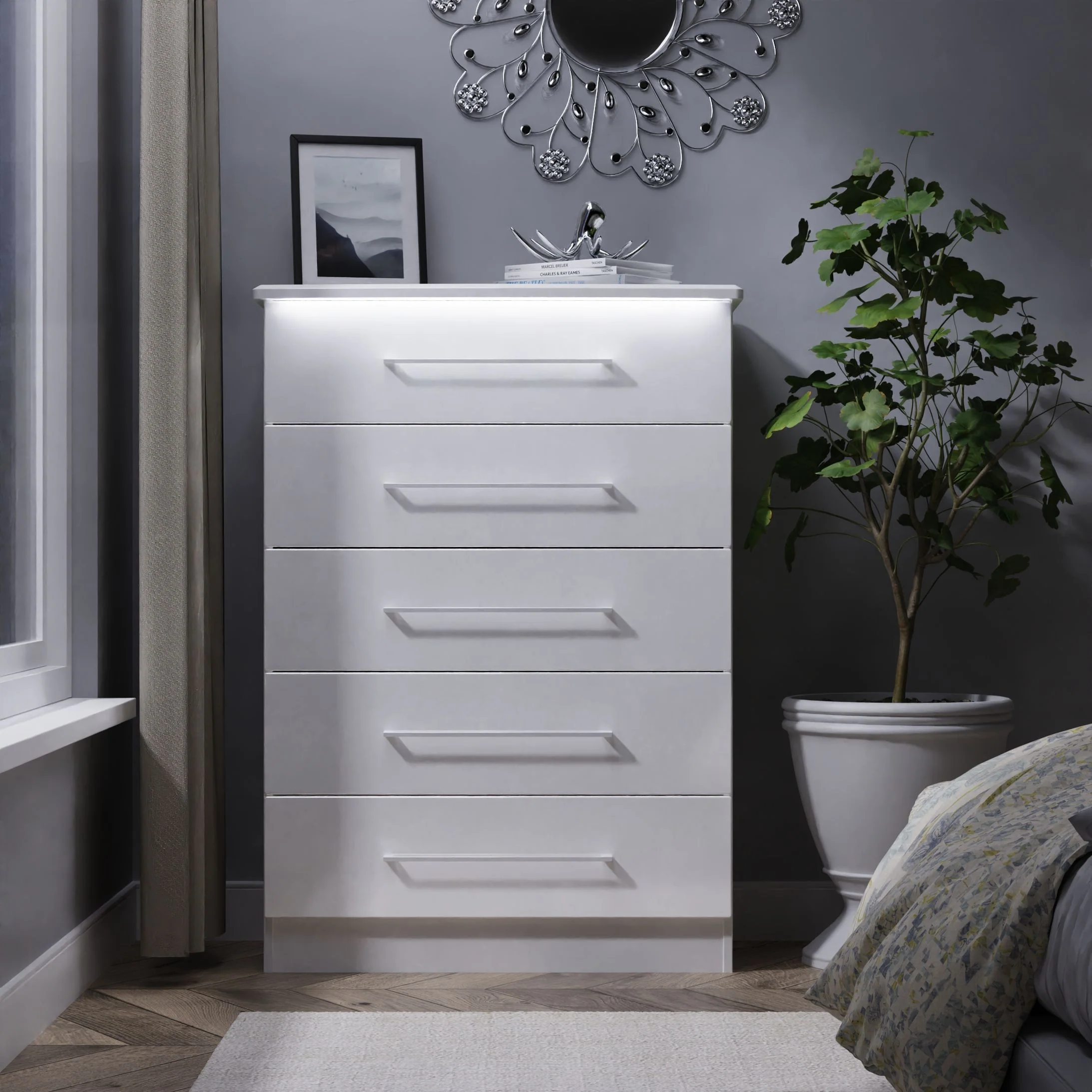 Portland 5 Drawer Chest - 5 Drawer Chest - Image 2