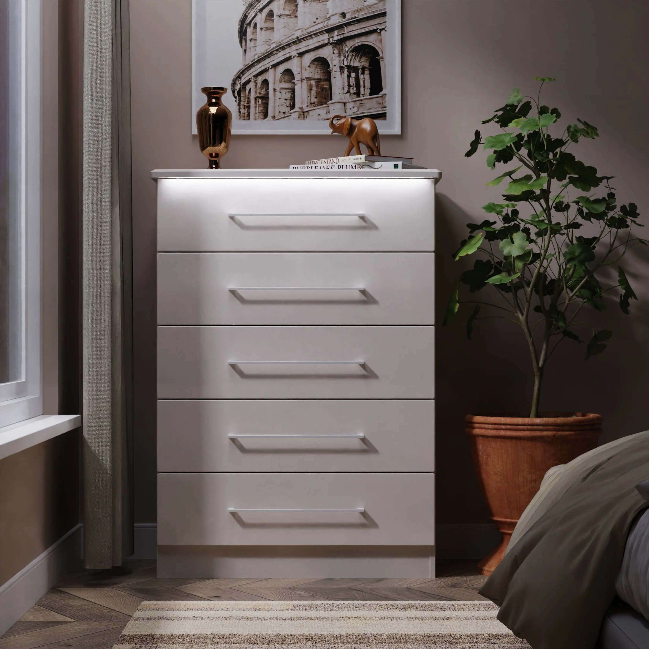 Portland 5 Drawer Chest - 5 Drawer Chest - Image 8
