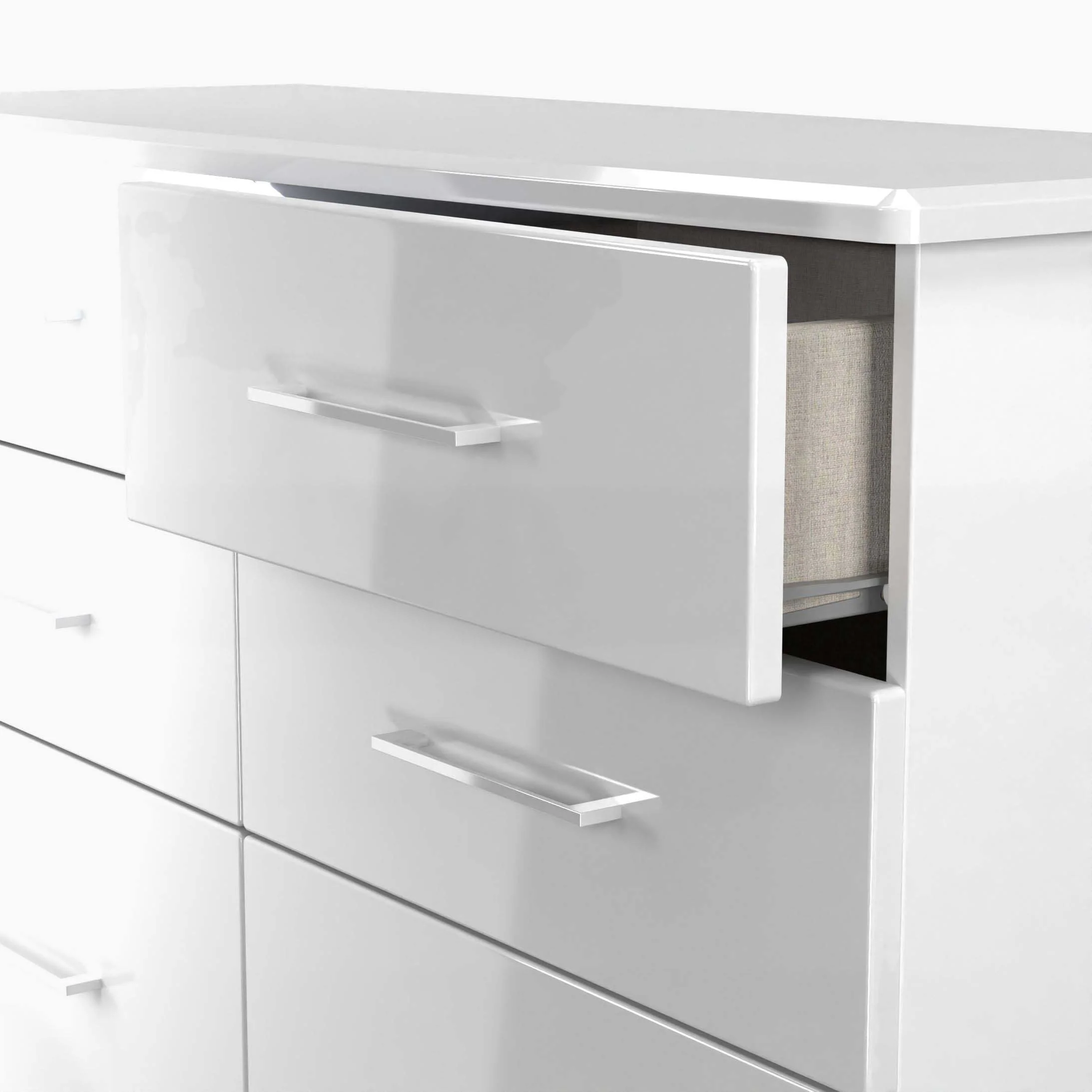 Portland 6 Drawer Midi Chest - 6 Drawer Midi Chest - Image 5