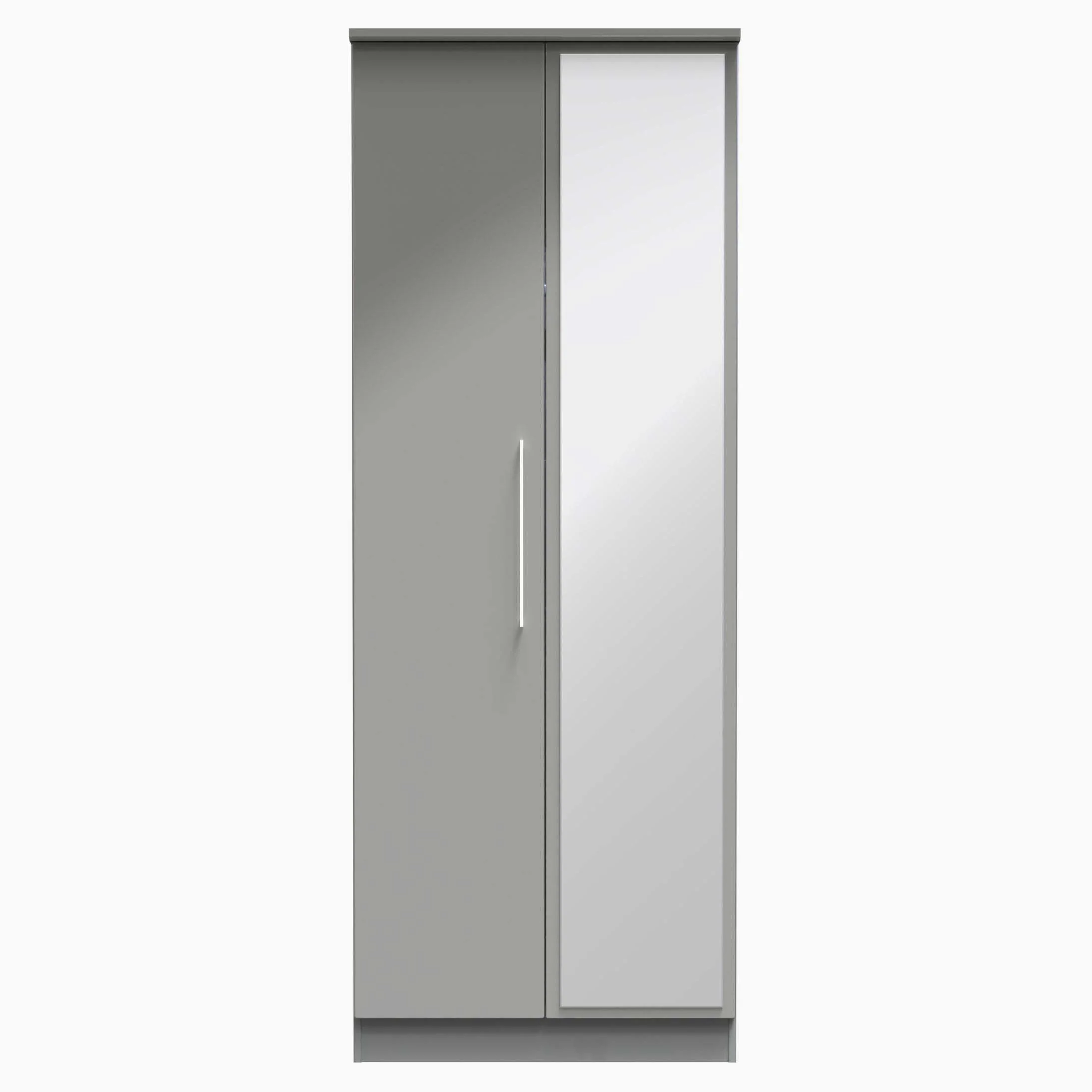 Portland Tall Double Mirror Wardrobe - Tall Double Mirror Wardrobe - Image 12