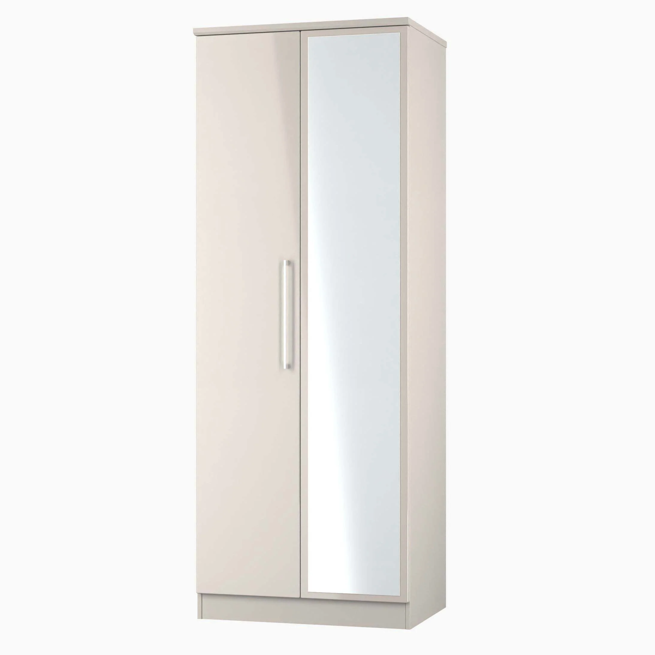 Portland Tall Double Mirror Wardrobe - Tall Double Mirror Wardrobe - Image 8