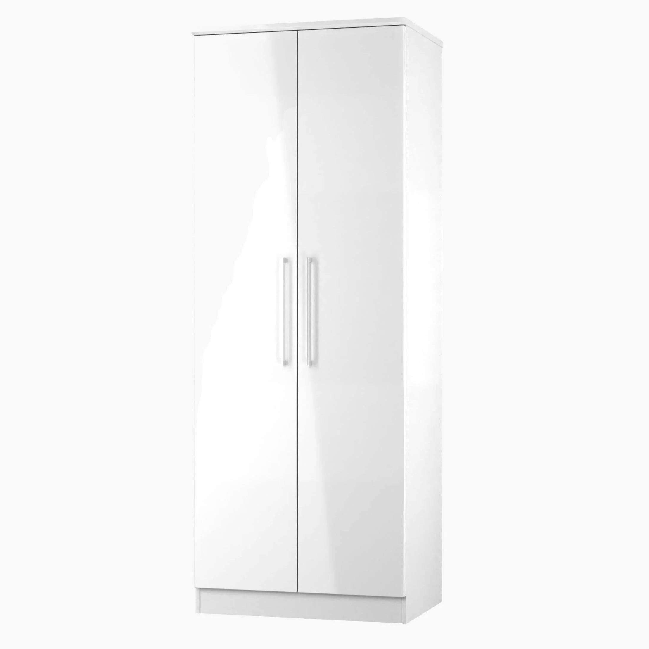 Portland Tall Plain Double Wardrobe - Tall Plain Double Wardrobe - Image 3