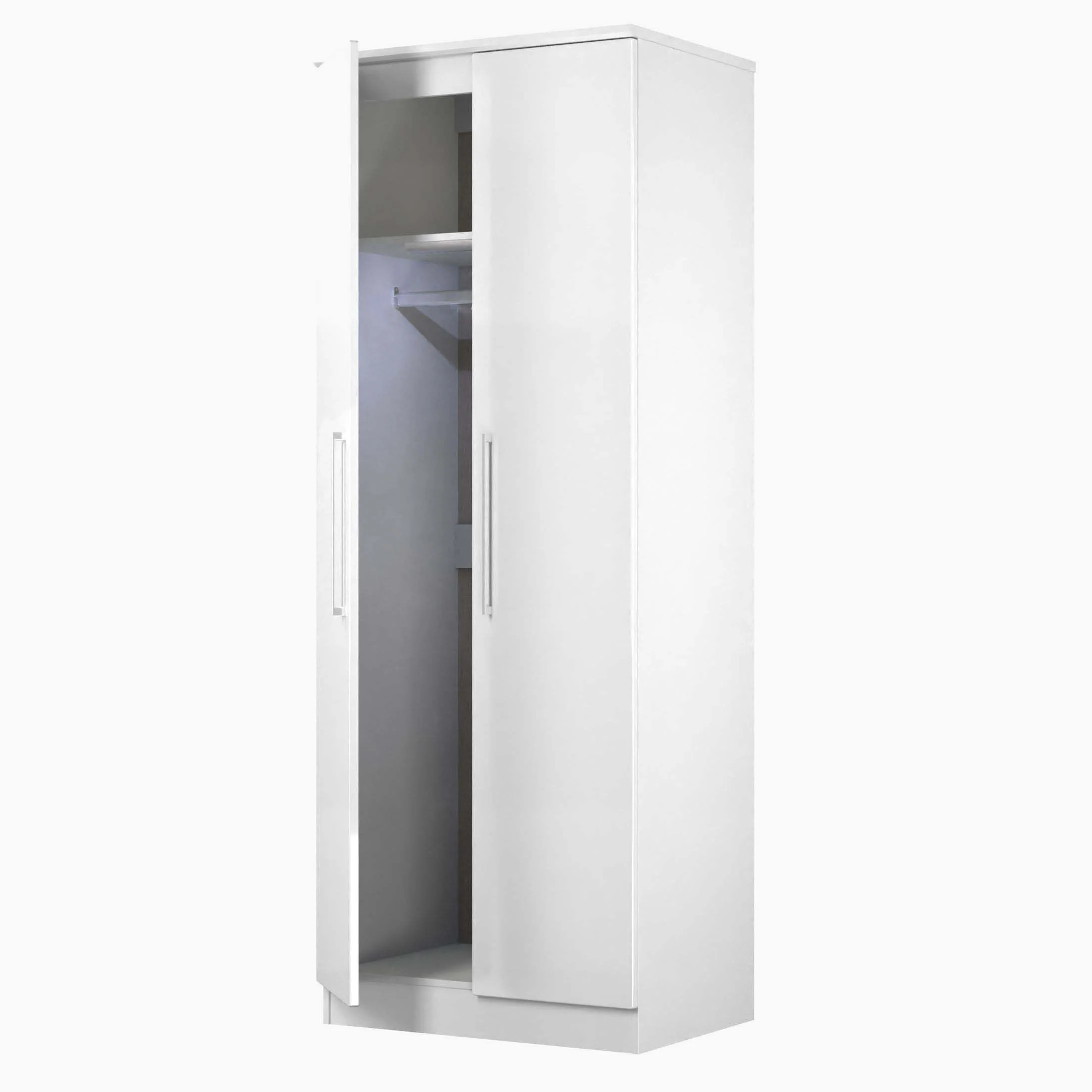 Portland Tall Plain Double Wardrobe - Tall Plain Double Wardrobe - Image 4